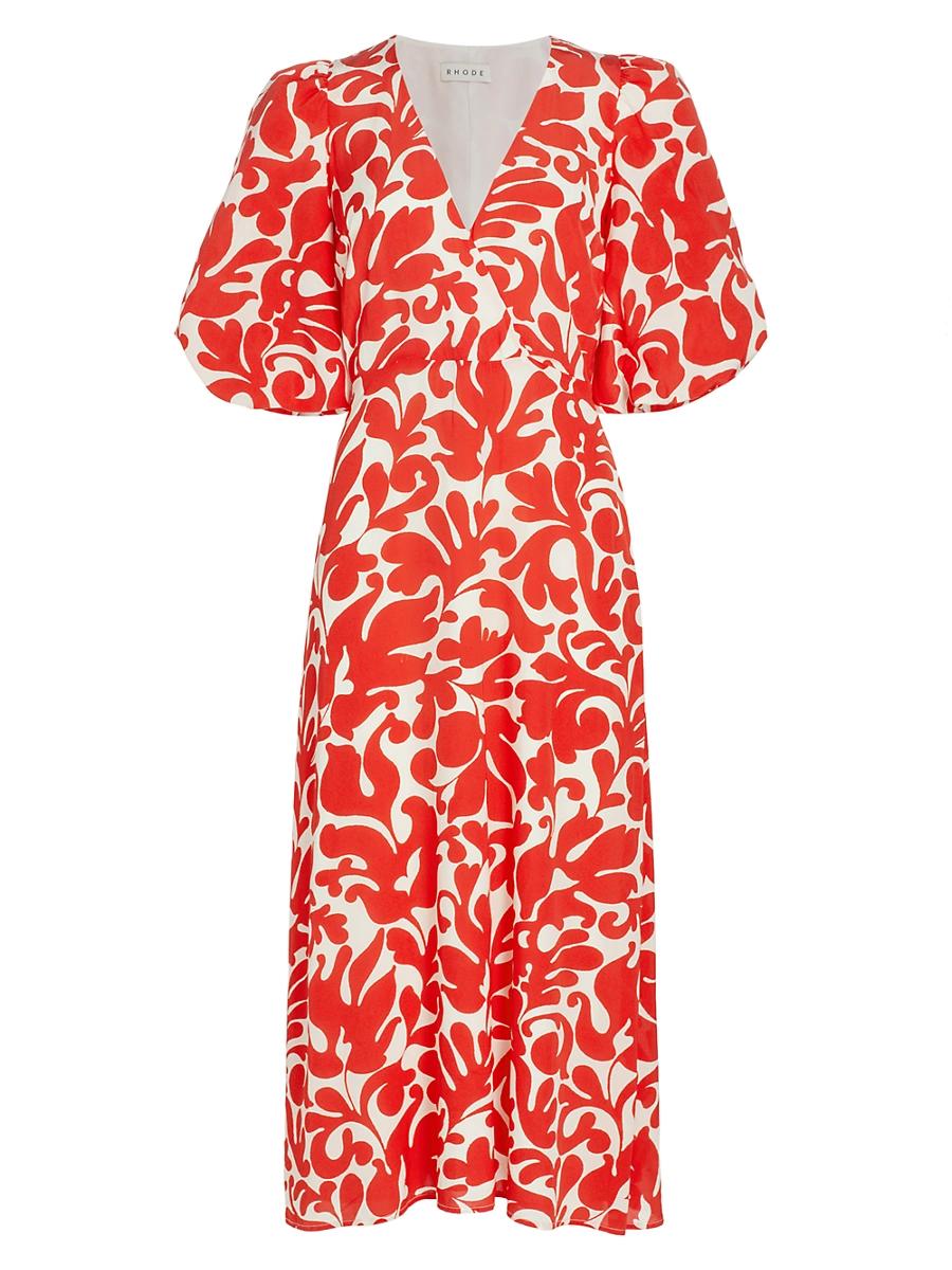 Womens Ina Filigree Midi-Dress Product Image