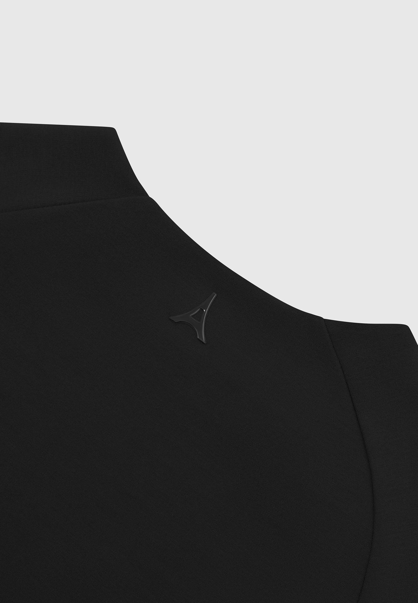 Léa - Long Sleeve Crop Top - Black Female Product Image