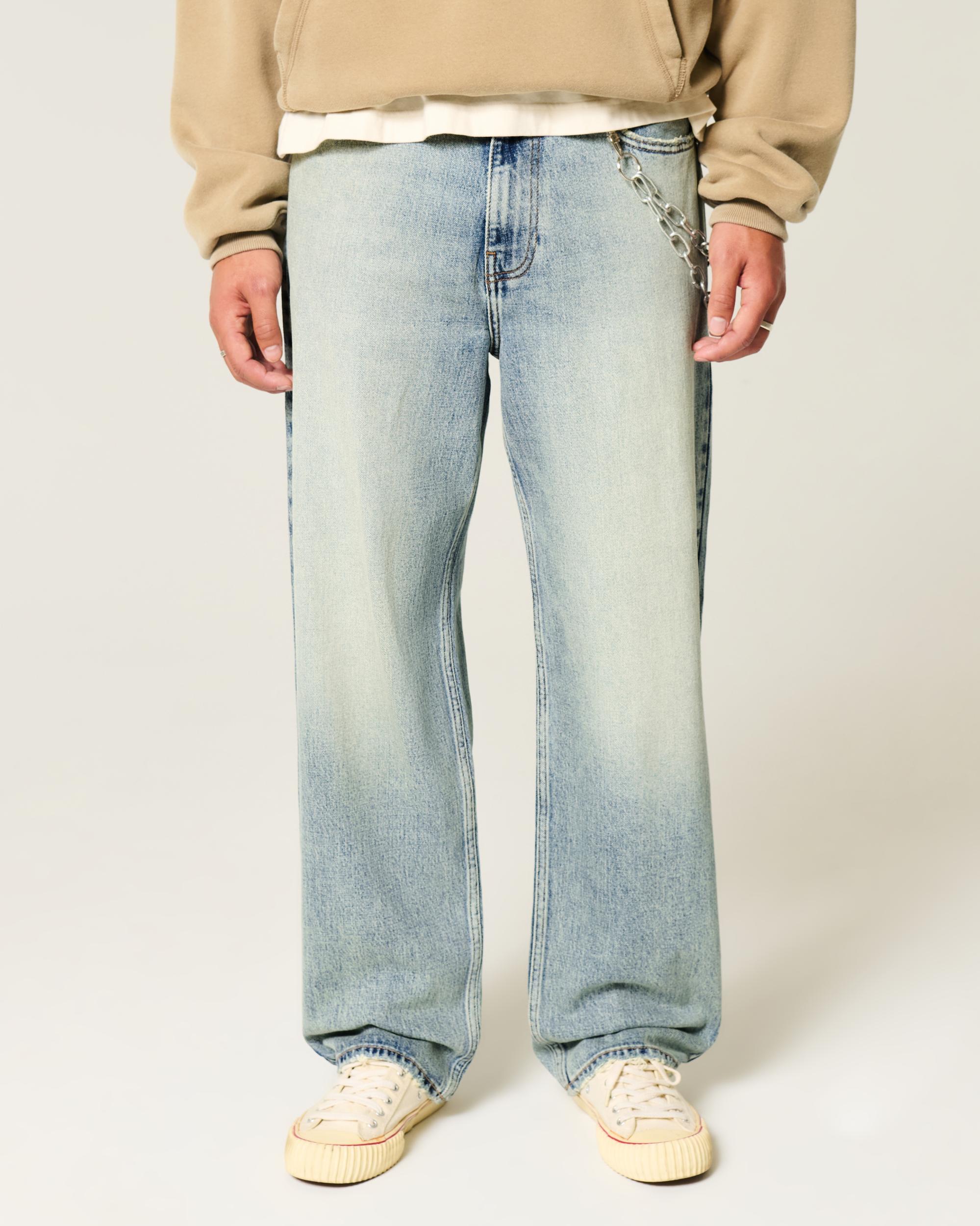 Medium Wash Baggy Jeans Product Image
