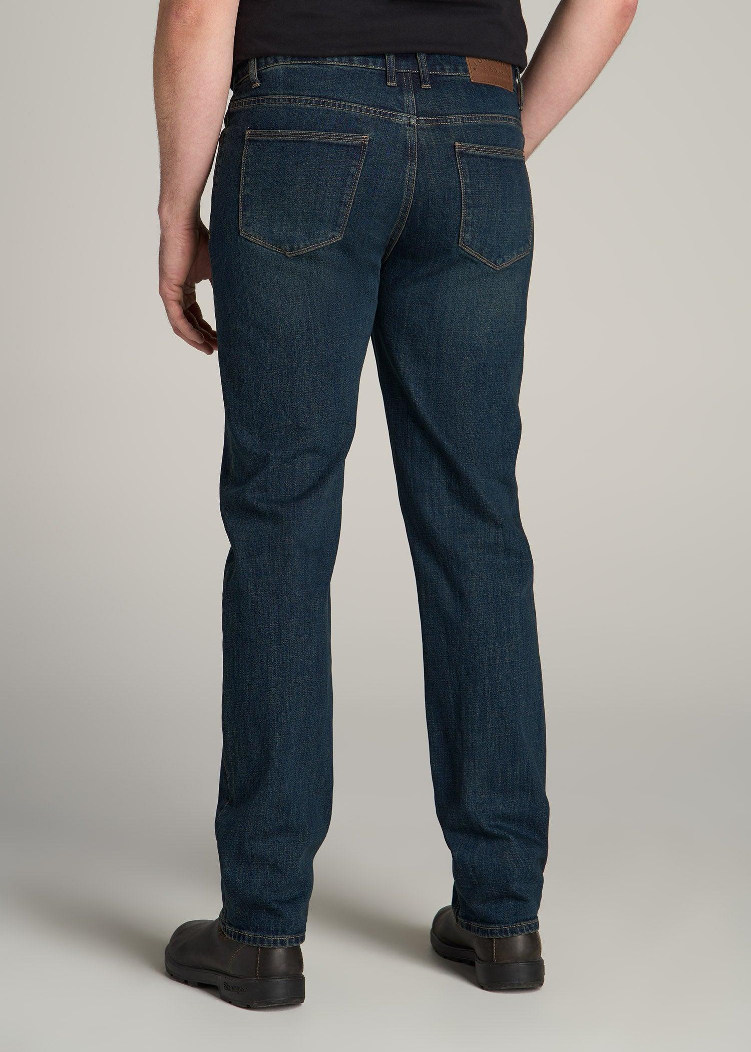 LJ&S STRAIGHT LEG Jeans for Tall Men in Mechanic Blue Male Product Image