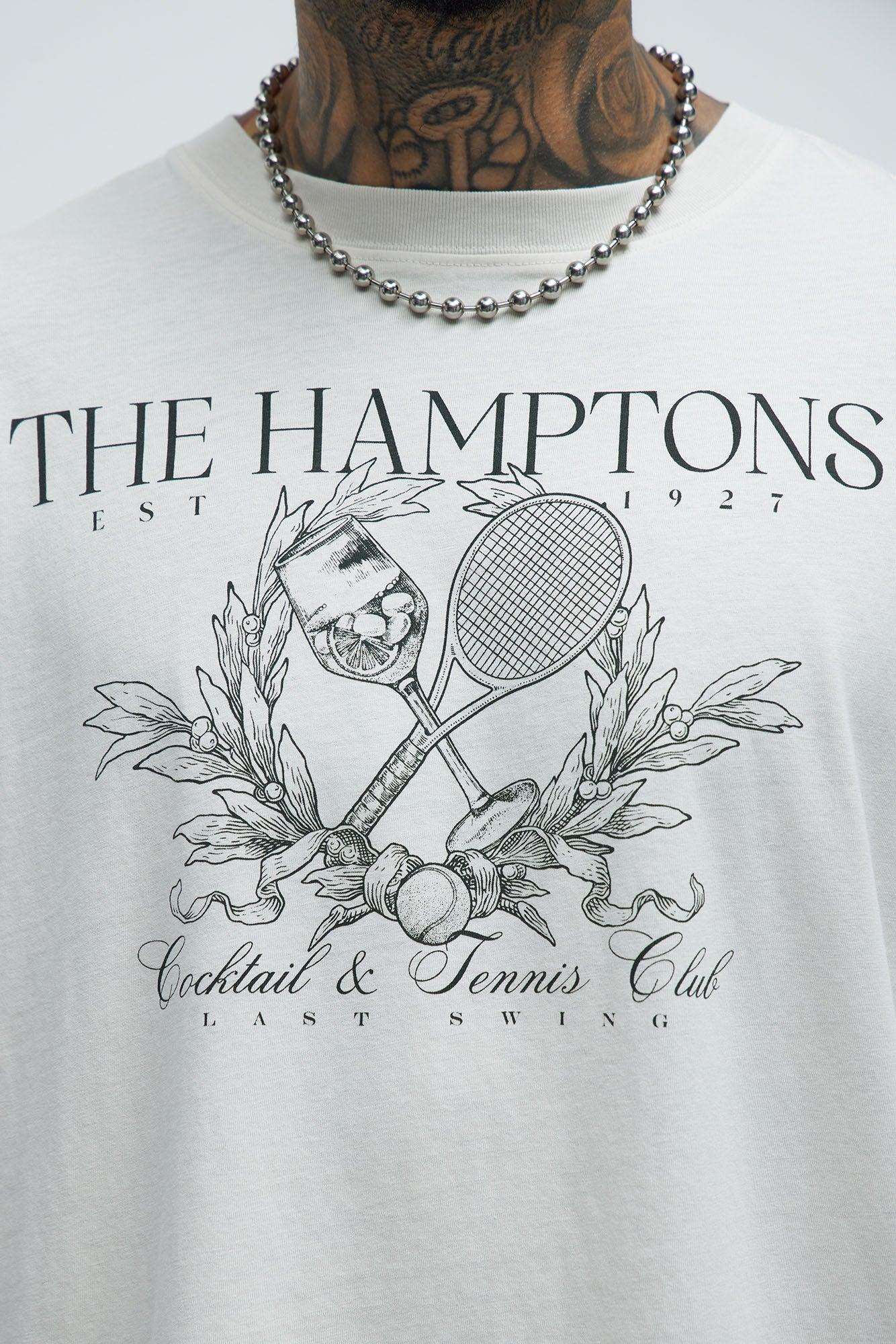 The Hamptons Club Oversized Short Sleeve Tee - Grey Product Image