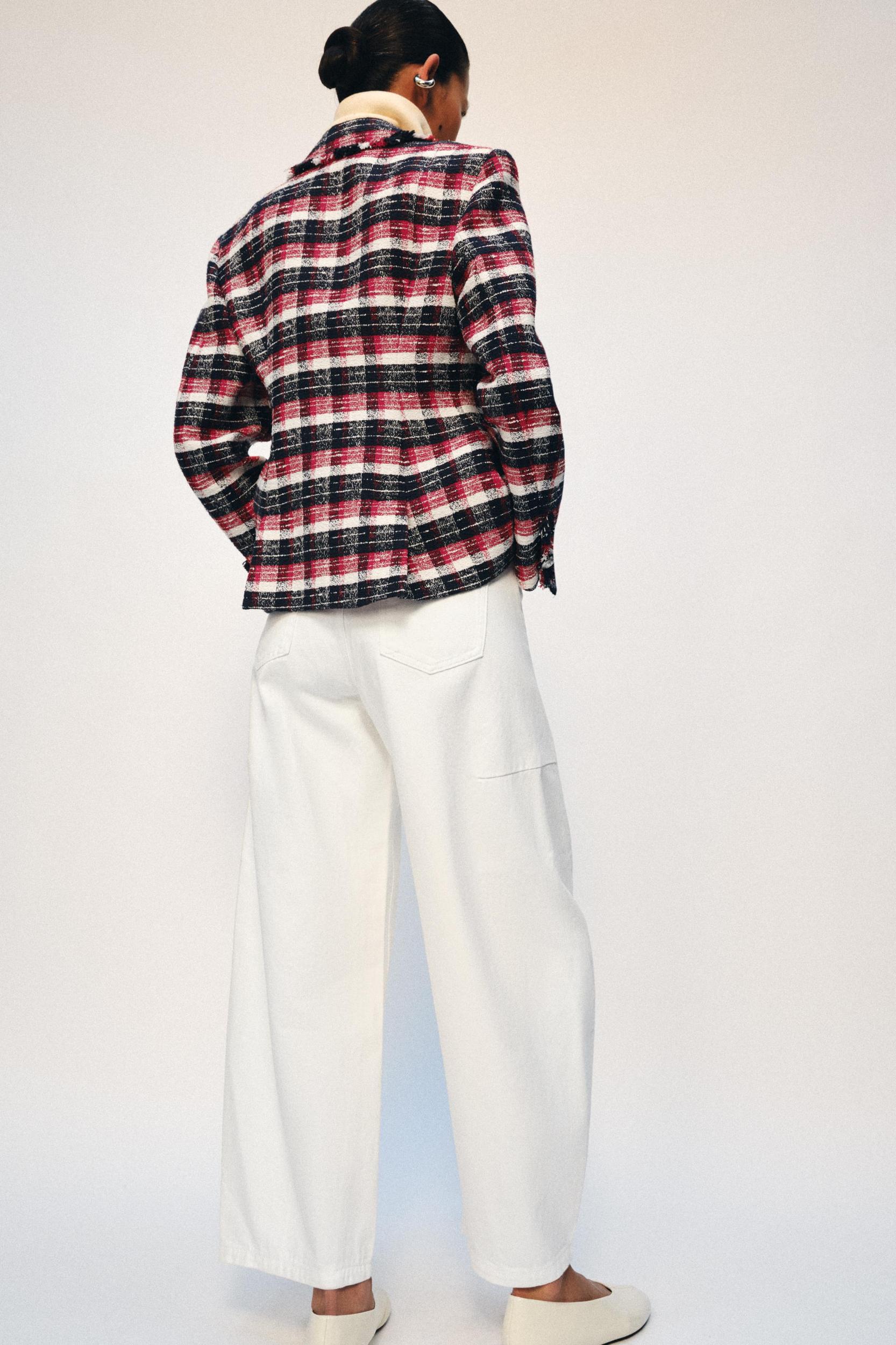 ZW COLLECTION MID-RISE ANKLE BALLOON JEANS Product Image