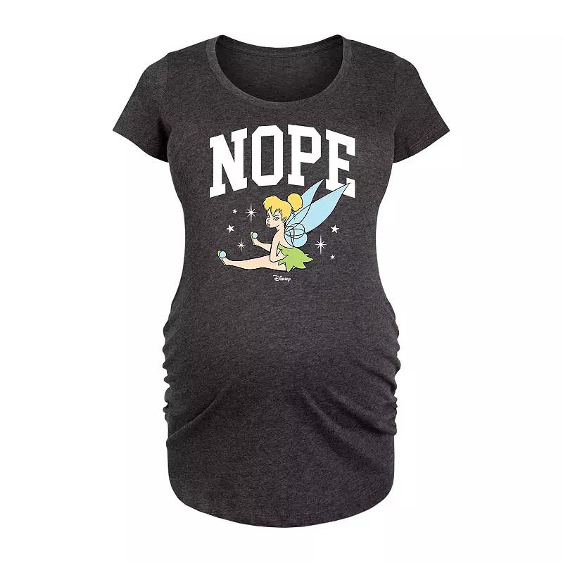 Disney's Tinker Bell Maternity Nope Graphic Tee, Women's,  Product Image