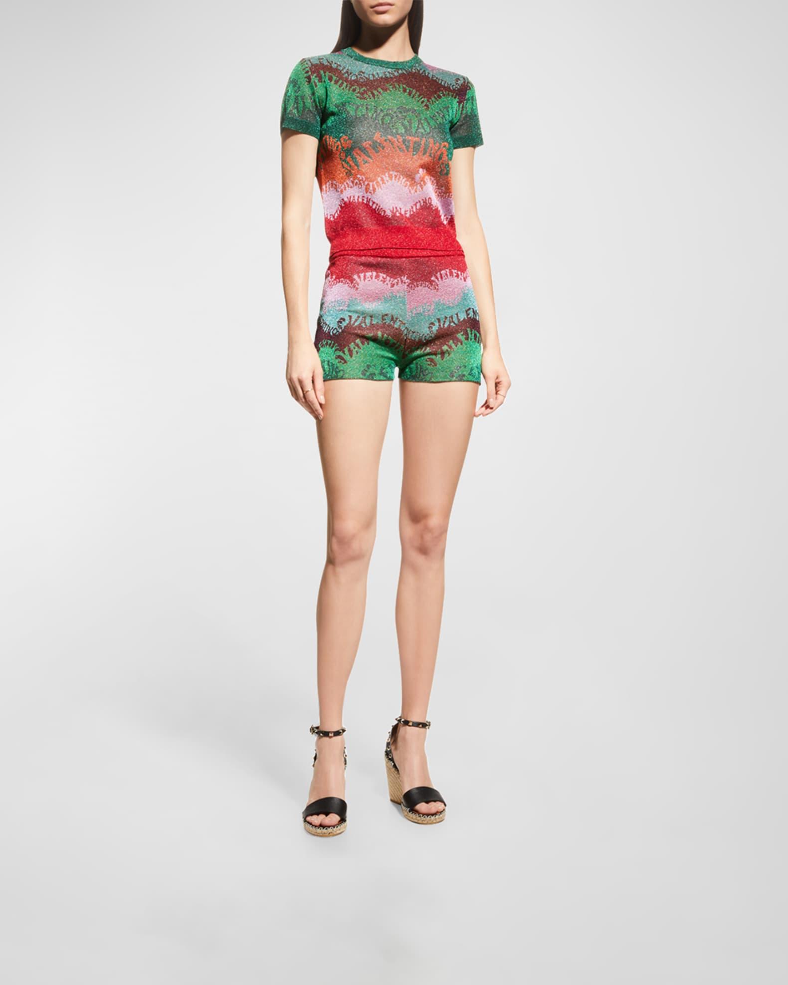 Rockstud Double Espadrille Wedge Sandals Product Image