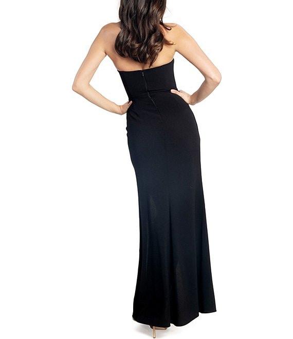 Dress the Population Kai Sweetheart Neck Sleeveless Wrap Skirt Maxi Dress Product Image