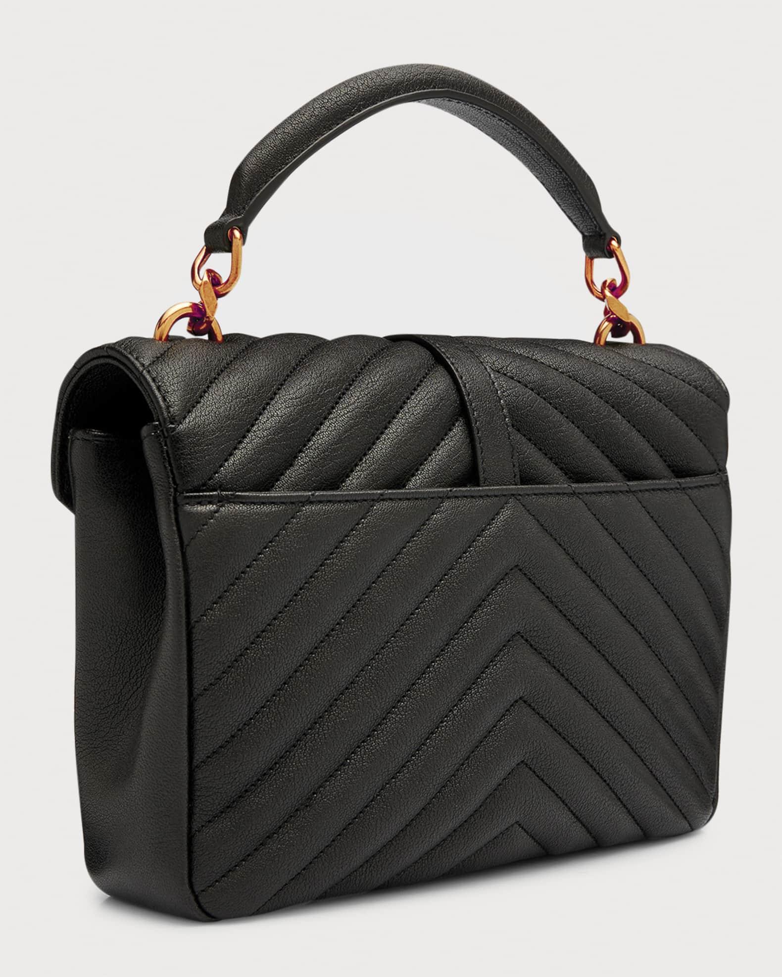 College Medium Flap YSL Shoulder Bag in Quilted Leather Product Image