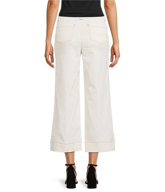 KARL LAGERFELD PARIS Contrast Trim Wide Leg Coordinating Pants Product Image