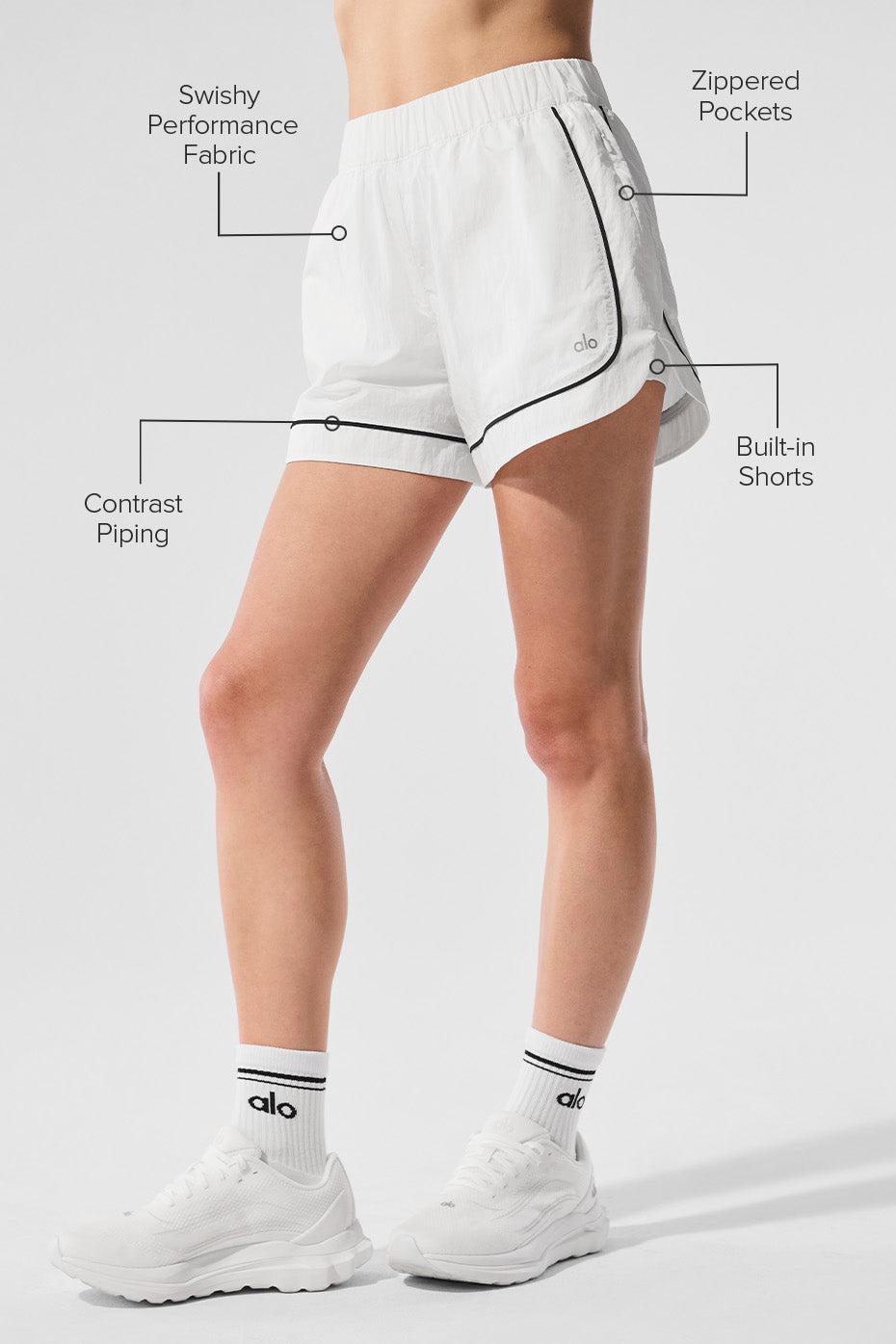 Motivate Track Short - White/Black Product Image