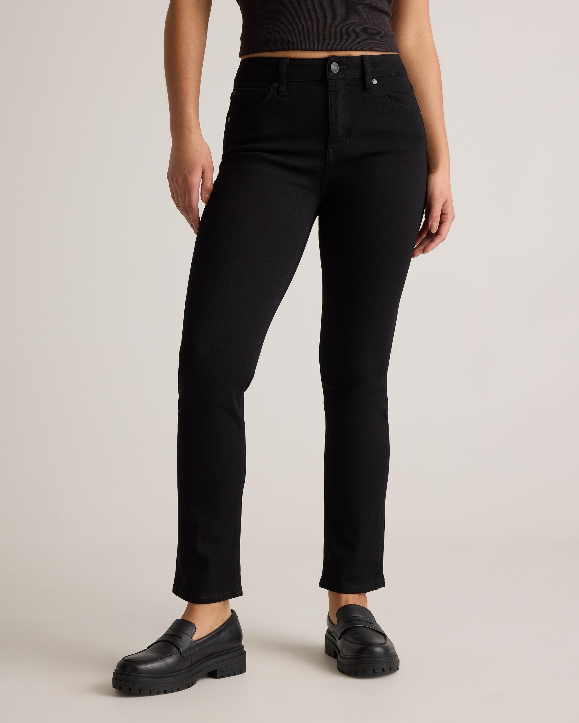 Quince | Women's Luna Stretch Slim Straight Jeans Organic Cotton Product Image