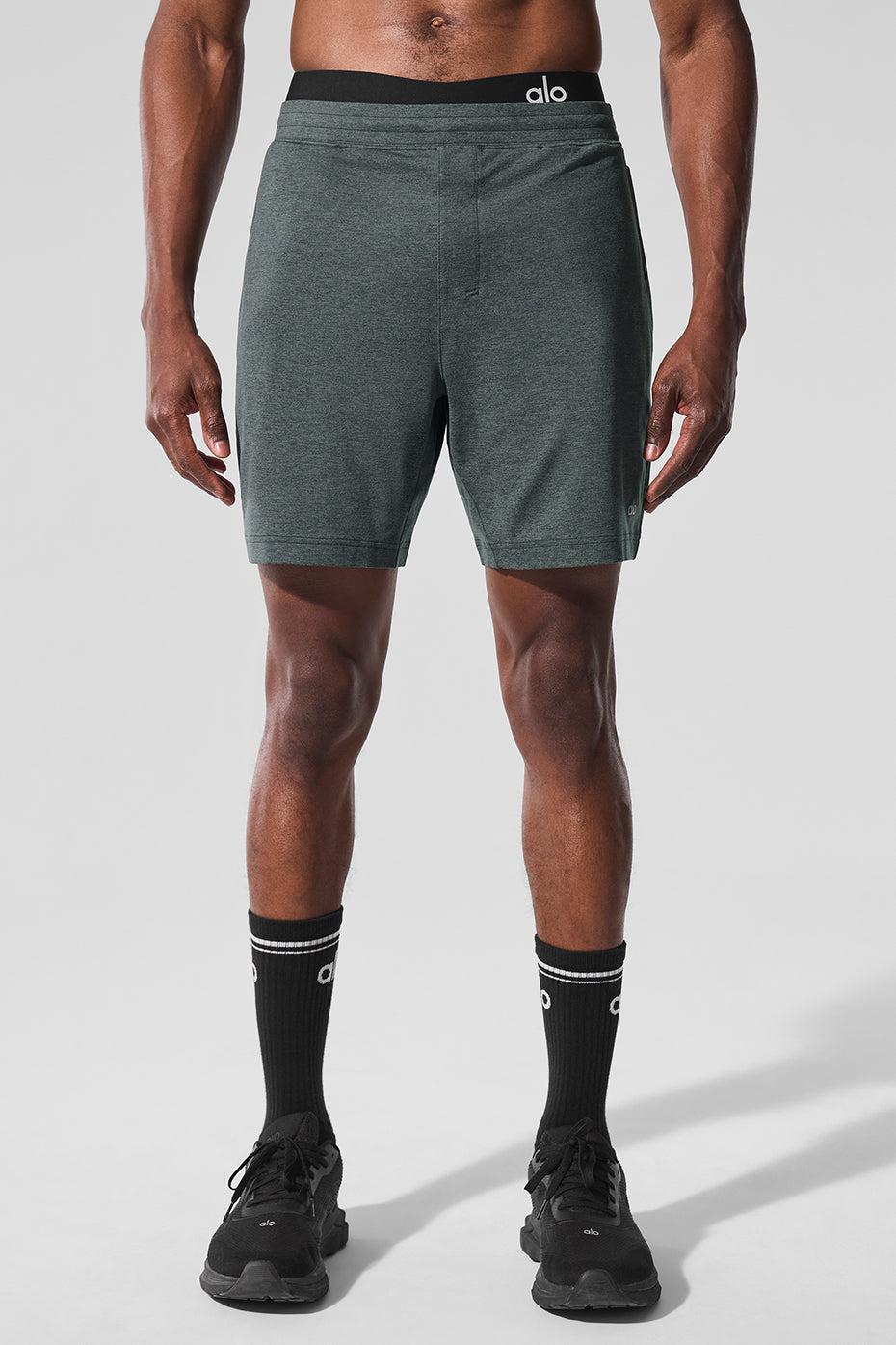 7" Conquer React Performance Short - Charcoal Green Heather Product Image