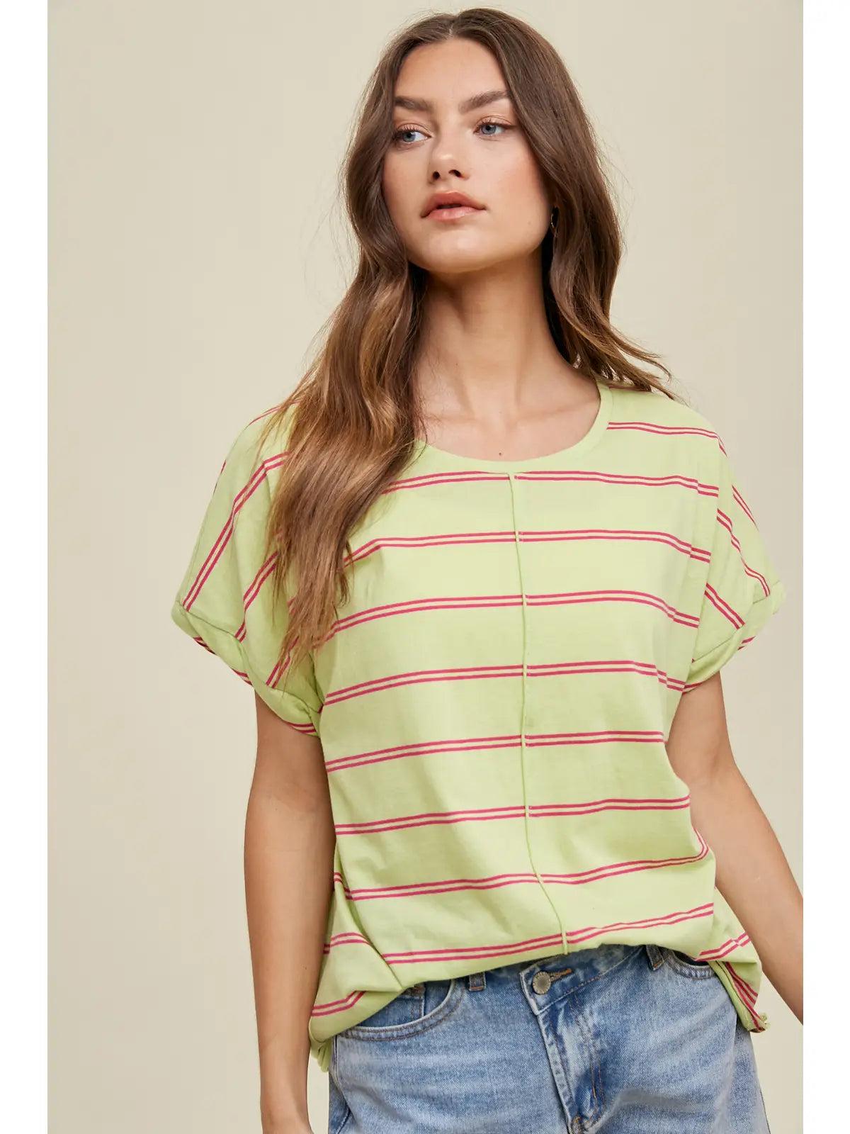 Sonia Striped Tee Product Image
