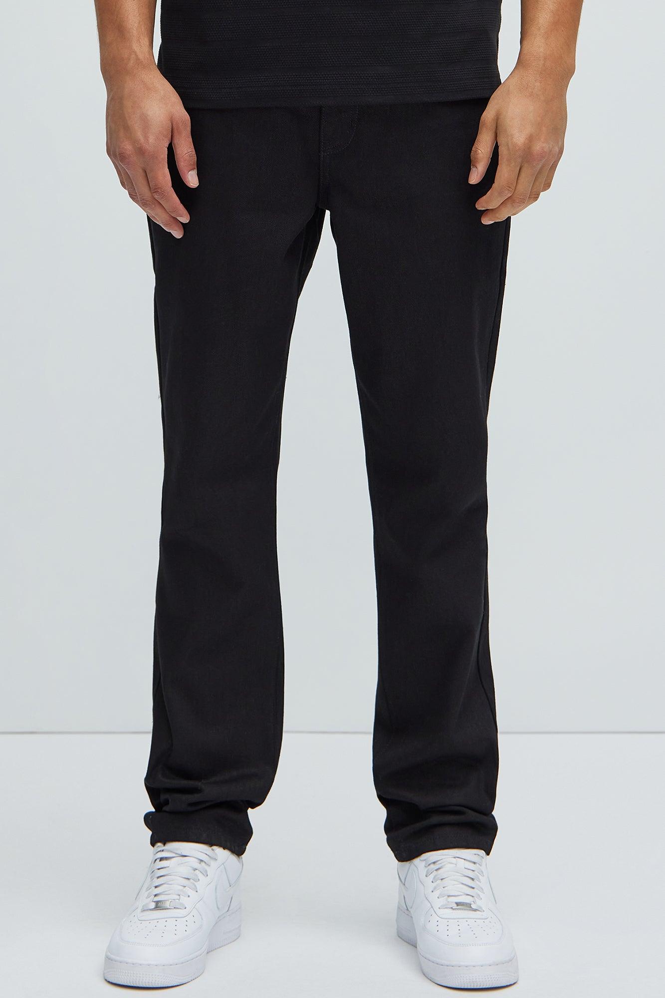 Collin Raw Denim Slim Jeans - Black Product Image