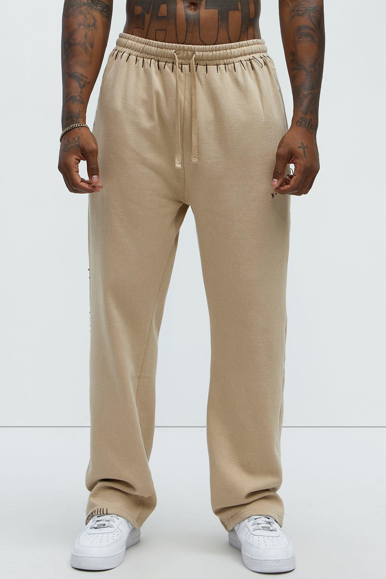 Fresh Studded Sweatpants - Brown Product Image