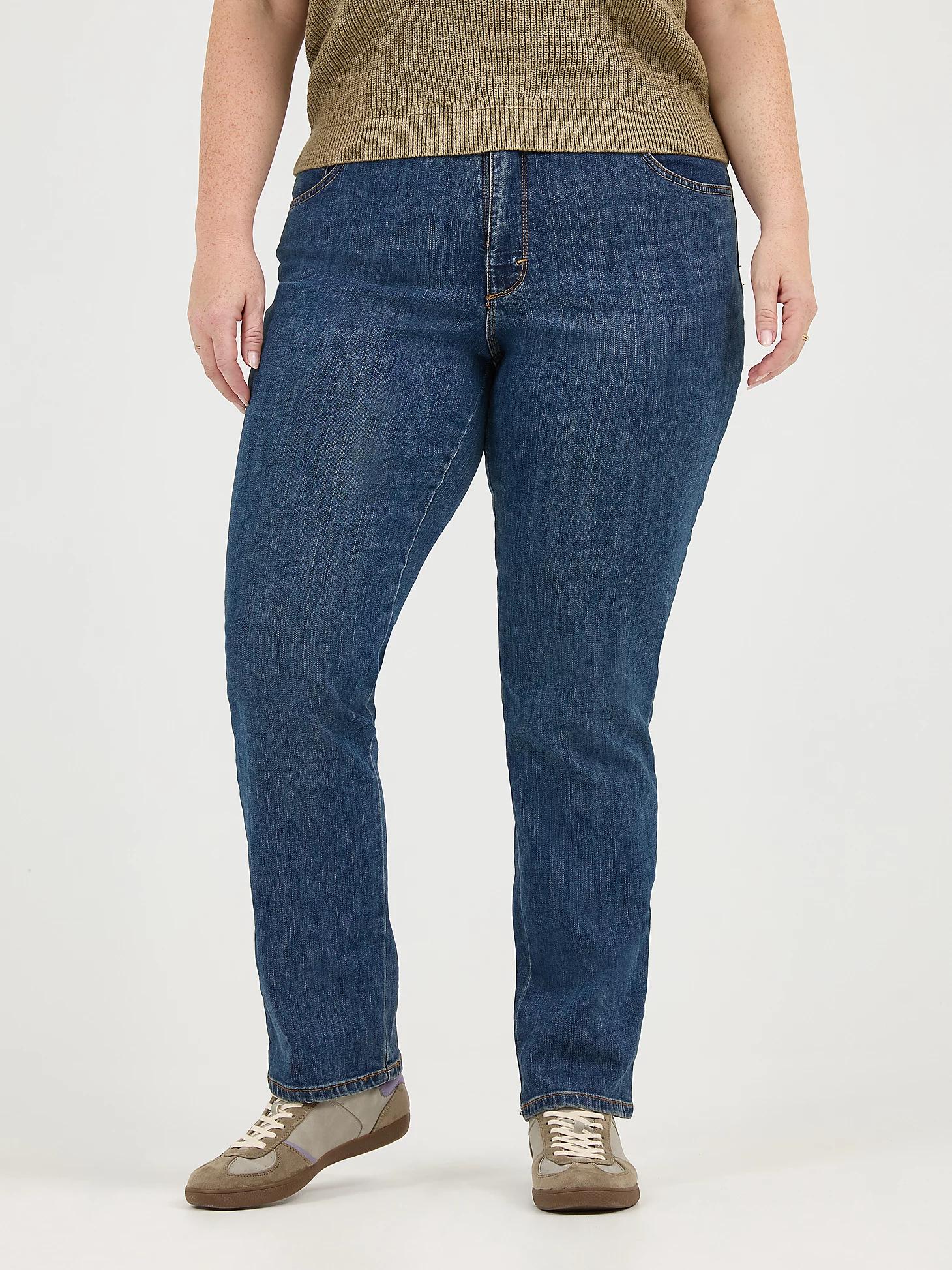 Women's Instantly Slims Relaxed Fit Straight Leg Jean (Plus) | Women's Jeans | Lee® Product Image
