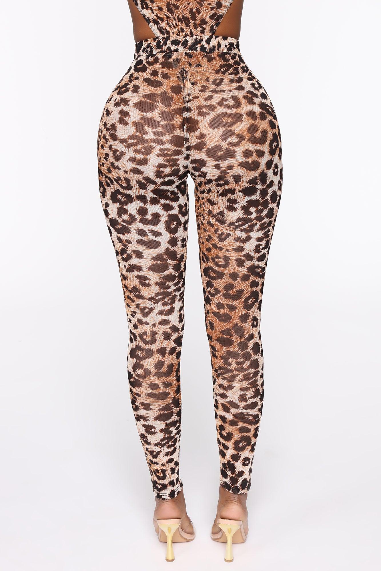 Feline Sexy Matching Set - Brown/combo Product Image