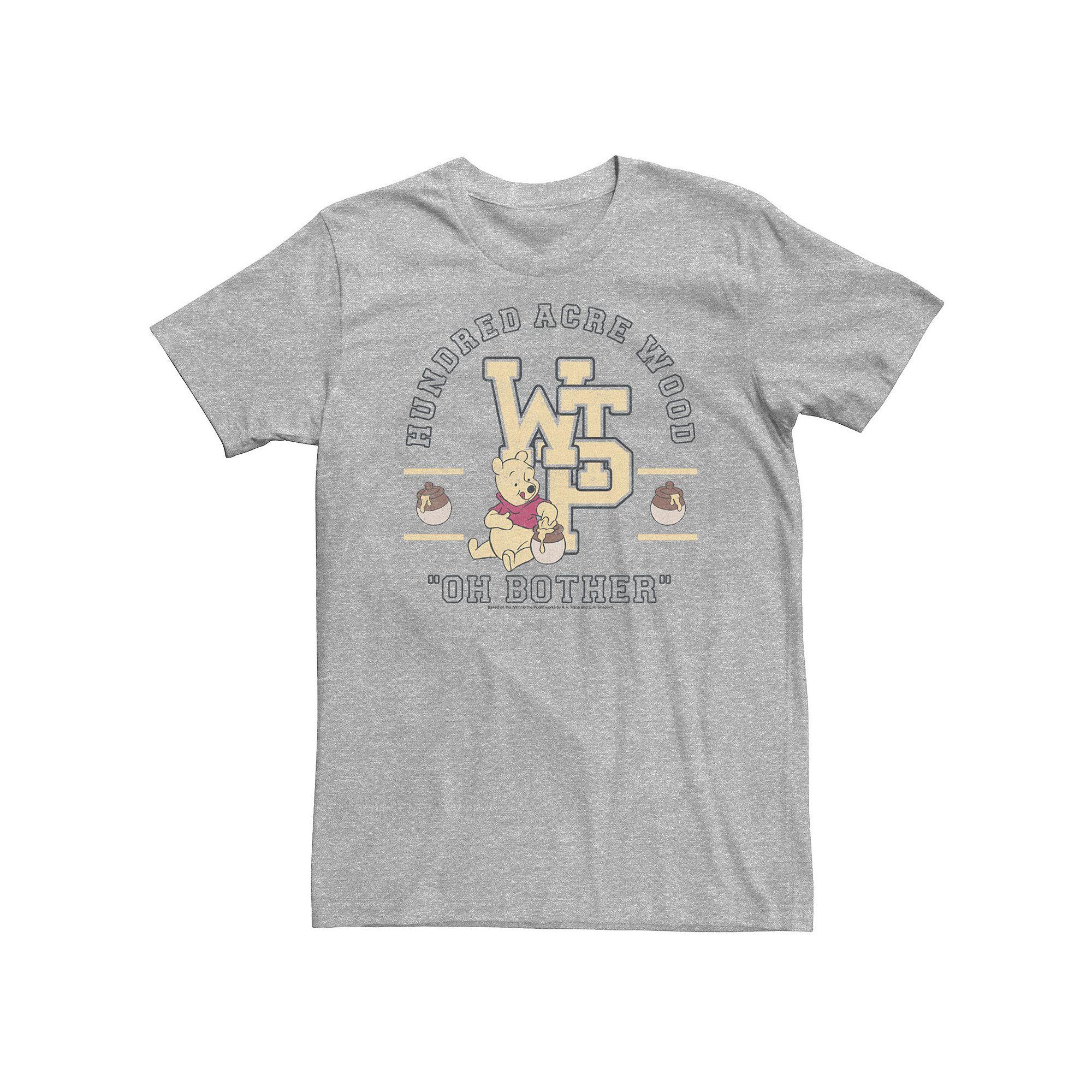 Disney's Winnie The Pooh Big & Tall Hundred Acre Wood Collegiate Tee, Men's,  Product Image