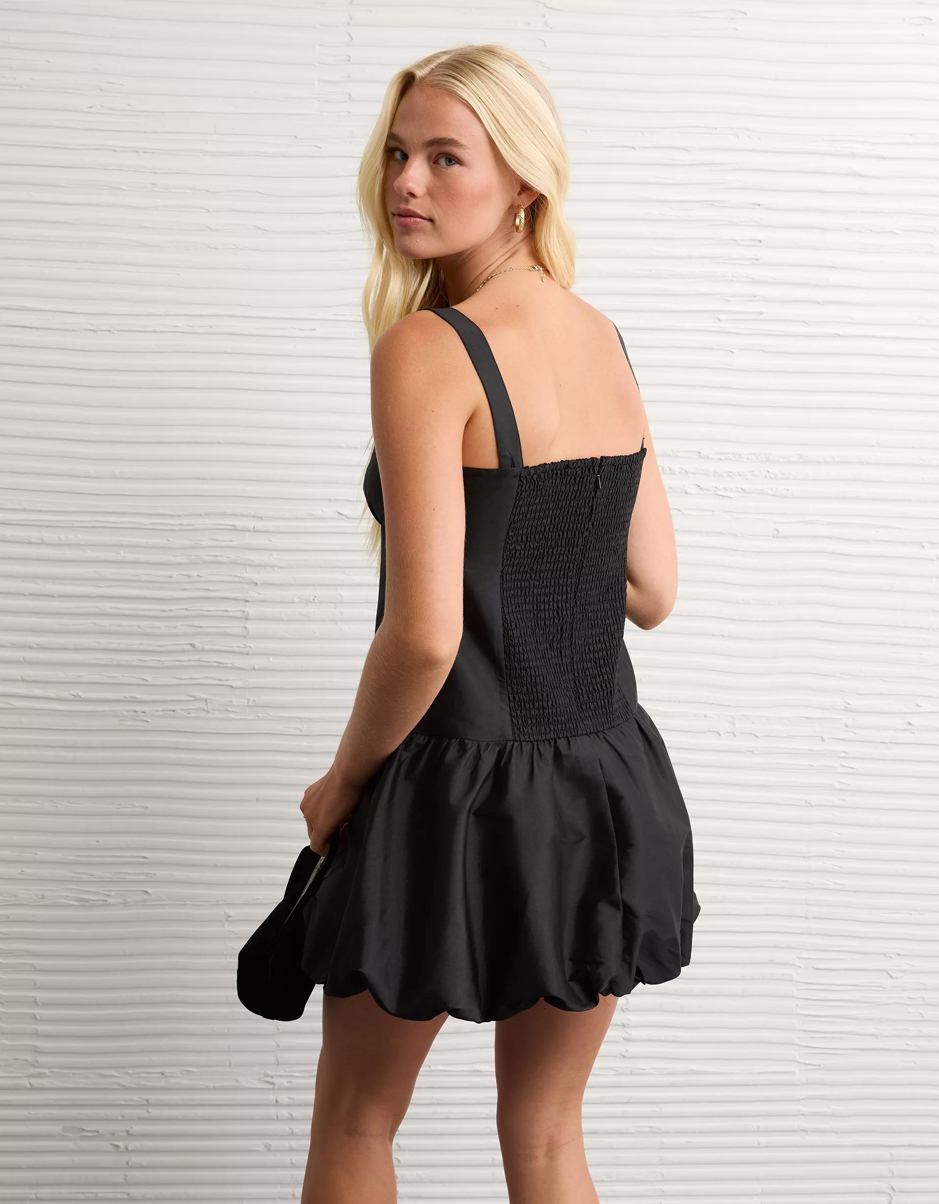 AE Corset Drop Waist Bubble Mini Dress Product Image