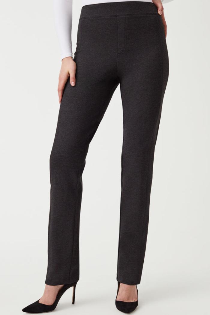 The Perfect Pant Slim Straight- Charcoal Heather Product Image