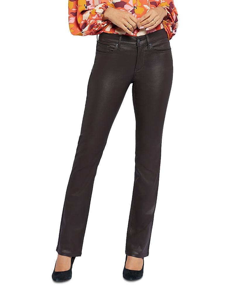 Nydj Marilyn Coated High Rise Straight Jeans Product Image