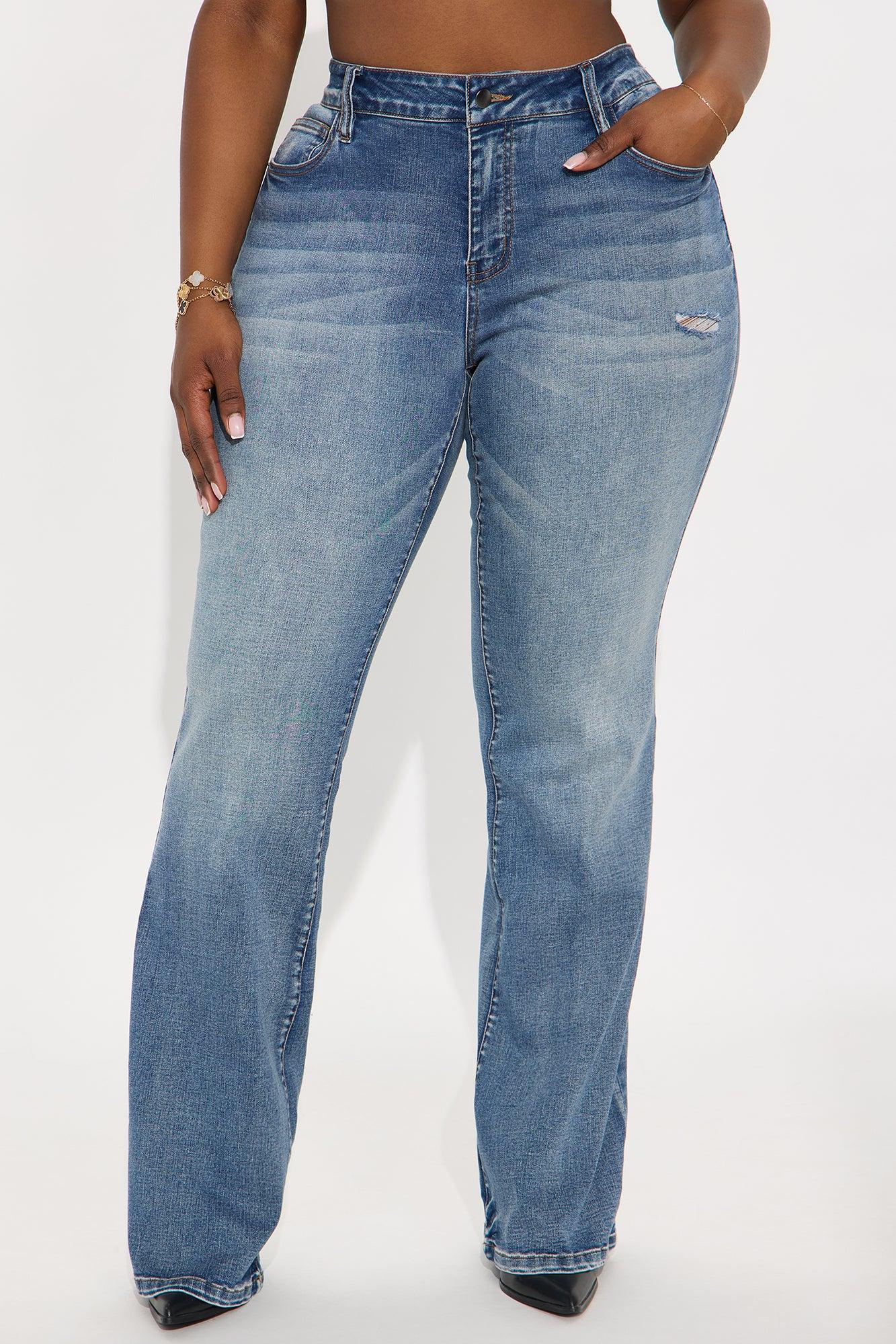 Can't Compete Low Rise Stretch Bootcut Jean - Medium Wash Product Image