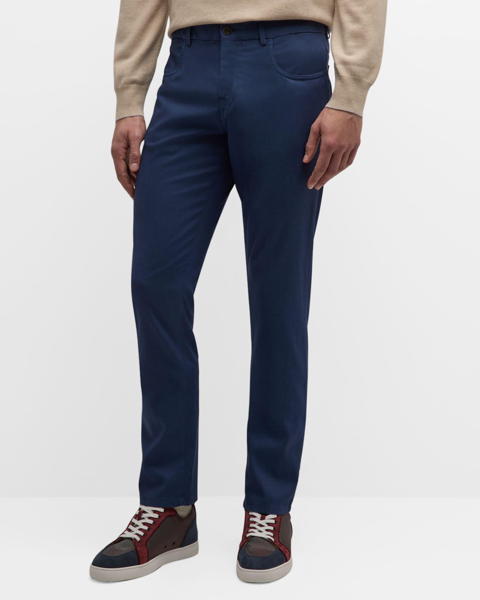 Men's Solid 5-Pocket Pants Product Image
