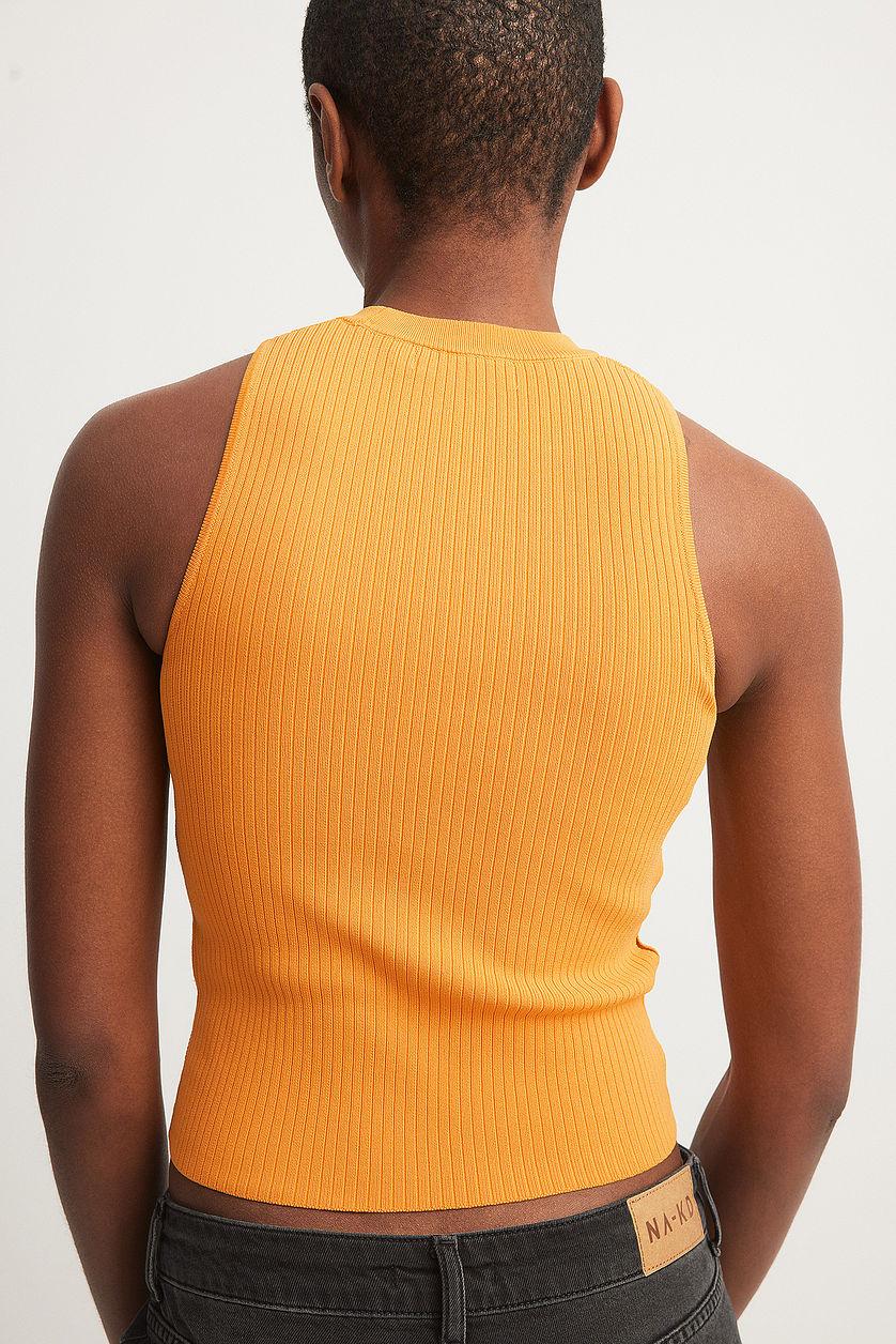 Fine Knitted Cut Out Detailed Crop Top Product Image