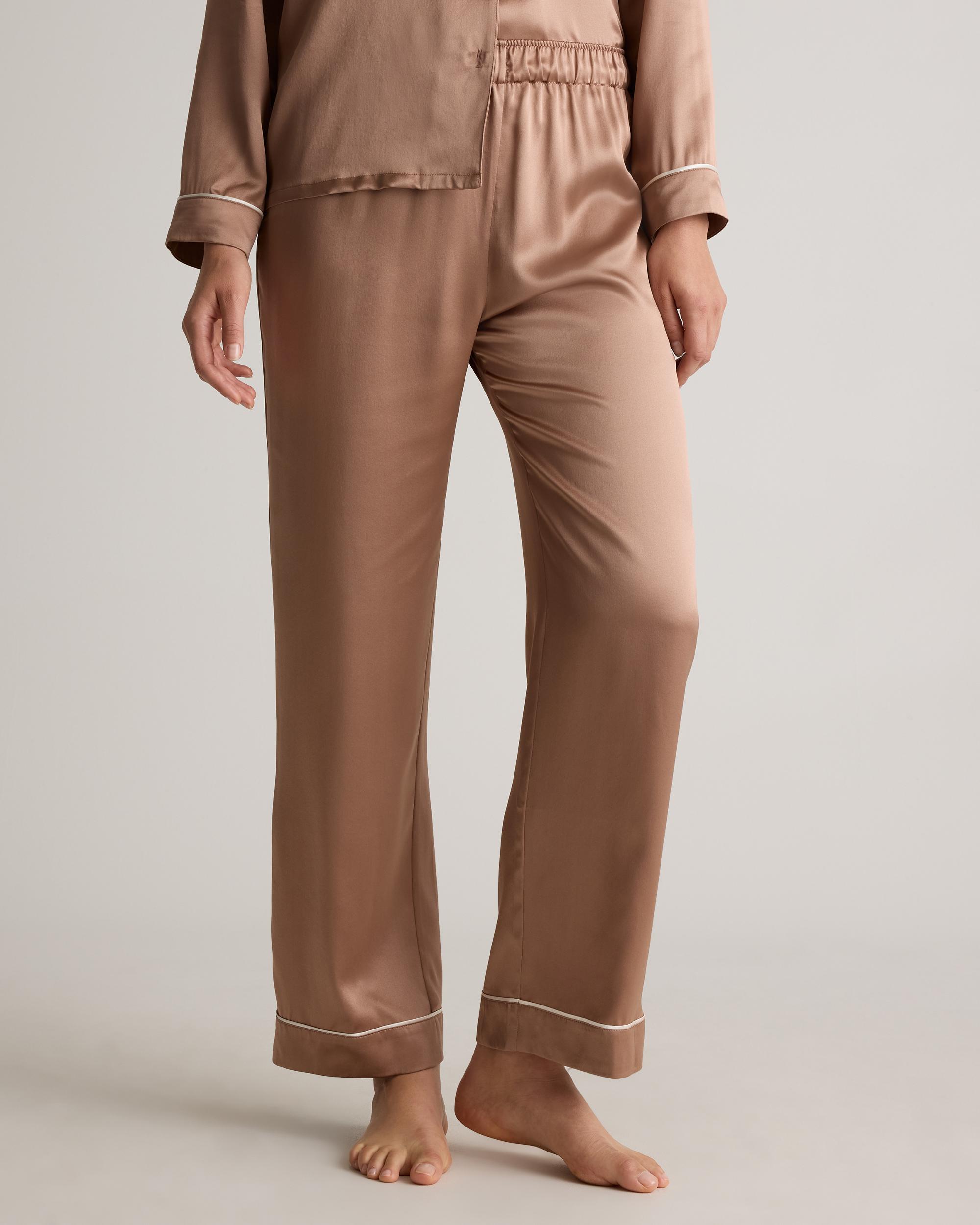 Quince | Women's Satin Pajama Pants Size XL, Mulberry Silk Product Image