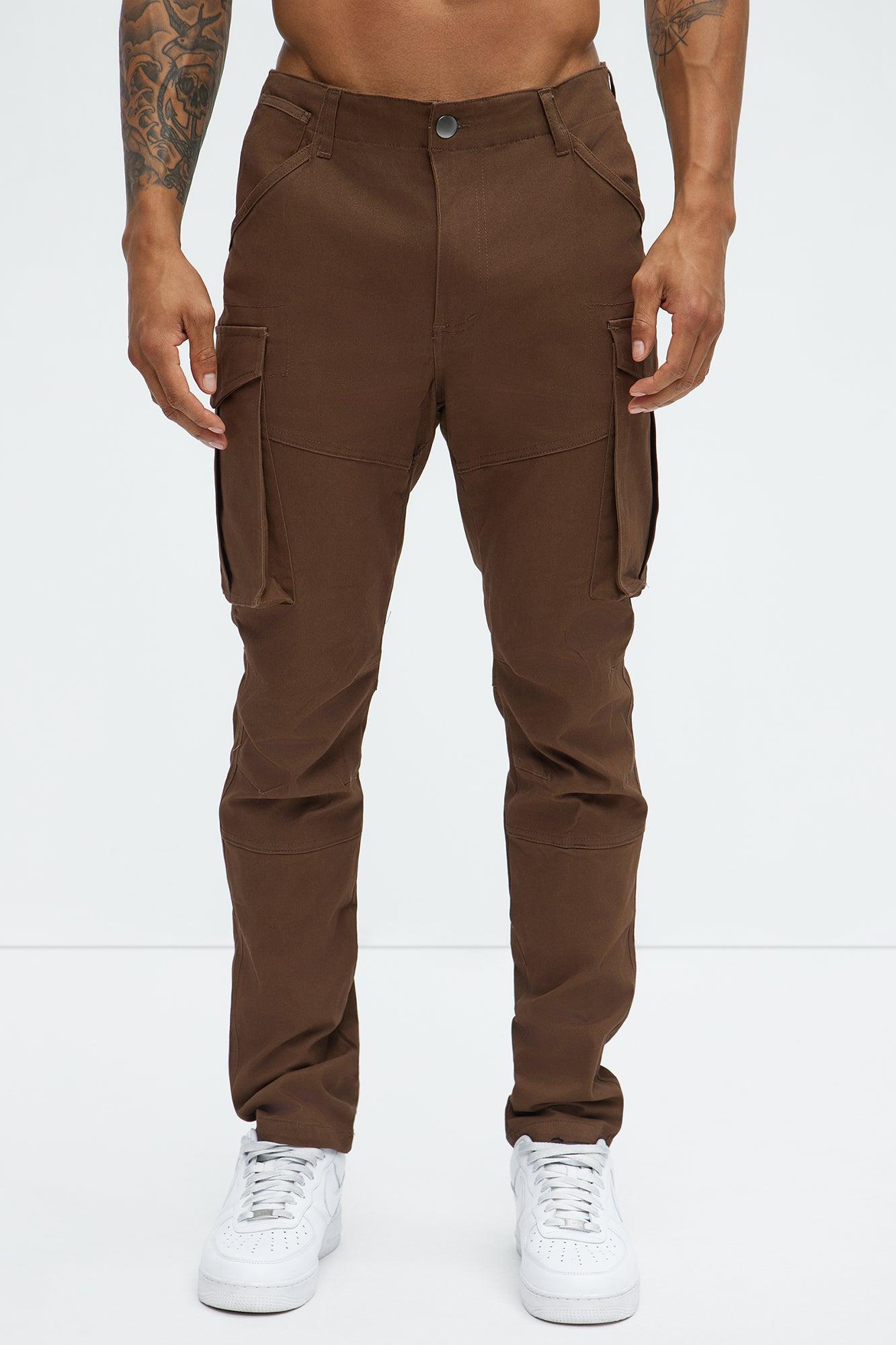 Summer Games Slim Cargo Pants - Brown Product Image