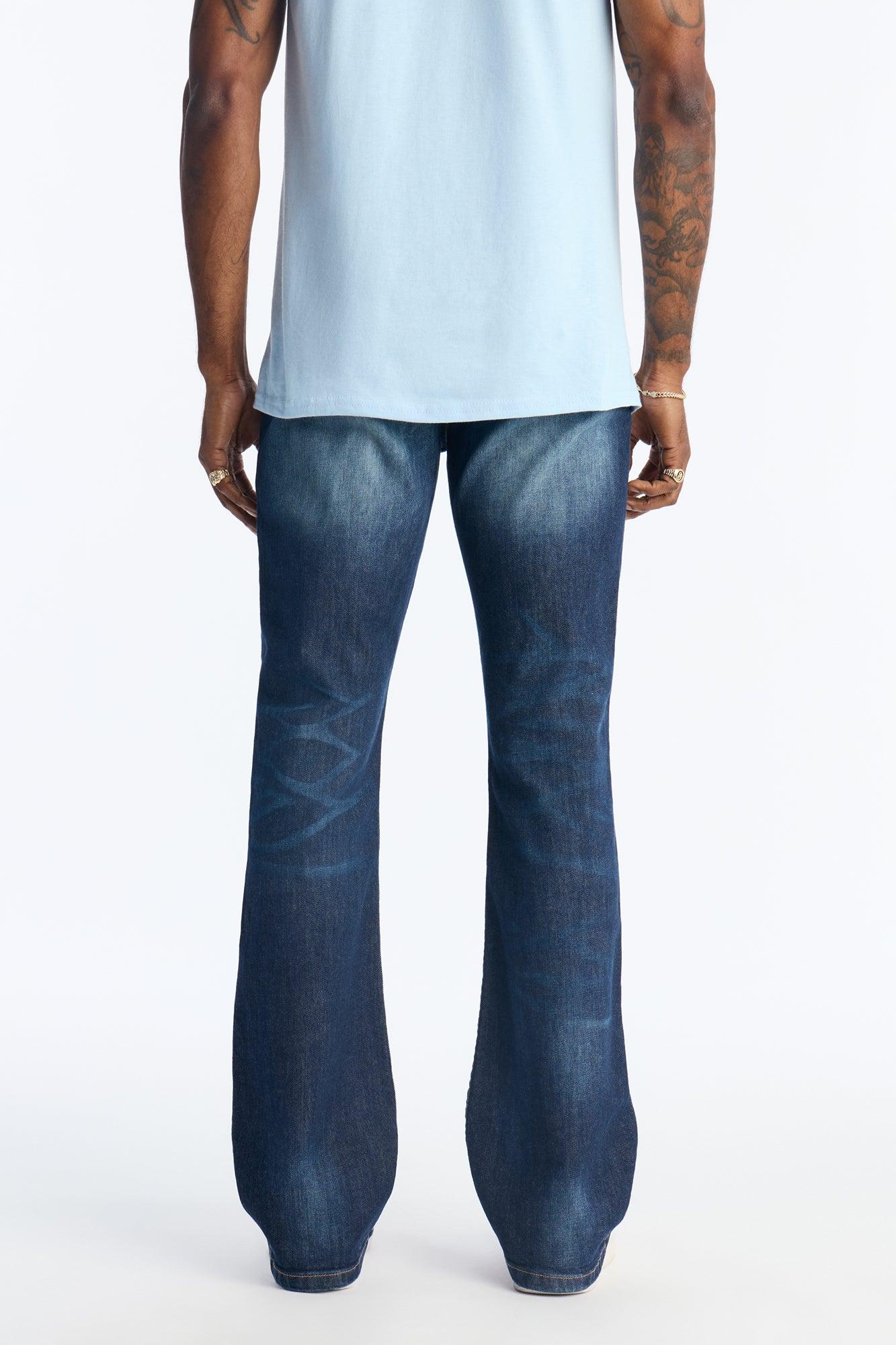 Stacked Skinny Flare Wasco Jean - Dark Wash Male Product Image