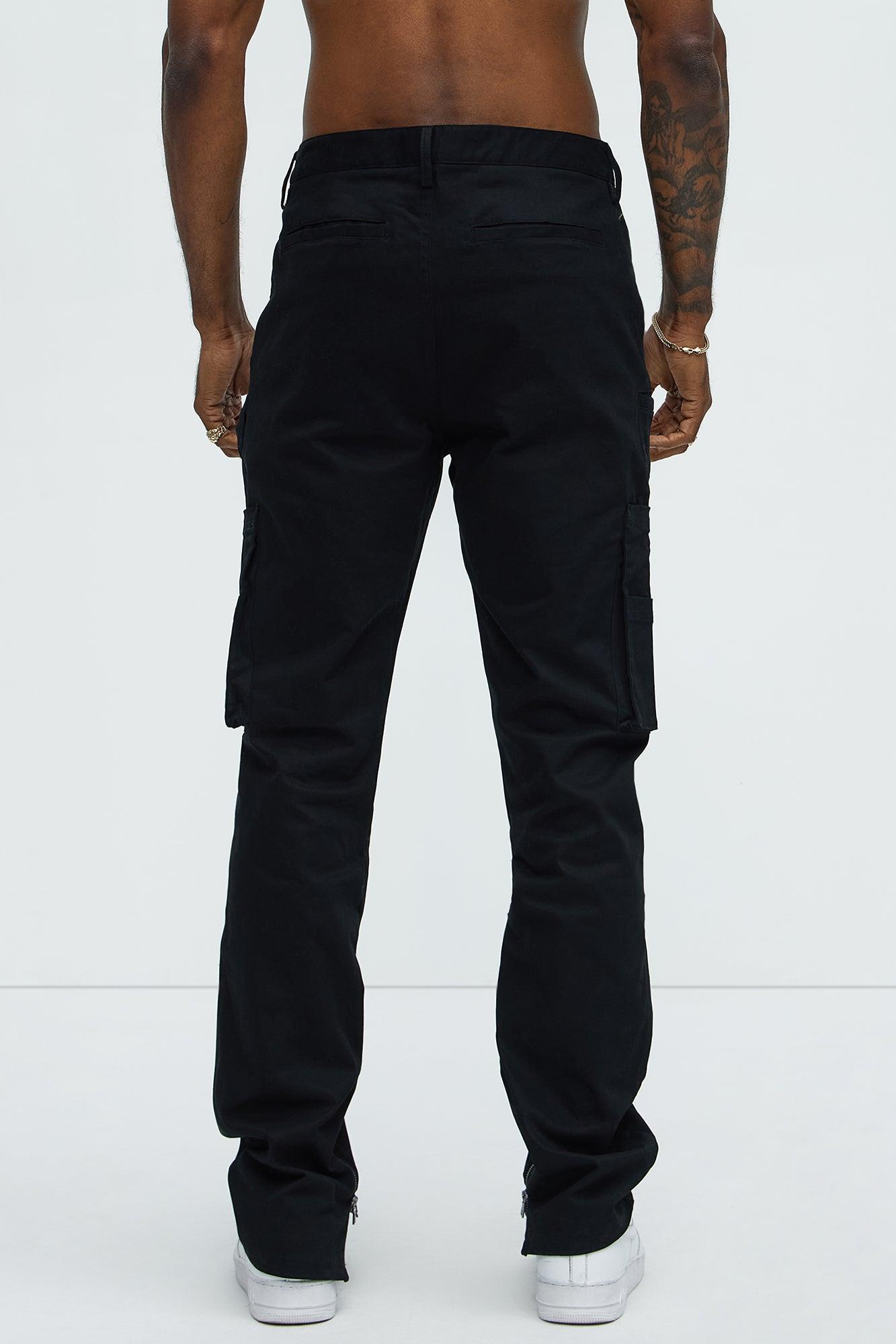 Workmans Utility Stacked Slim Cargo Pants - Black Product Image