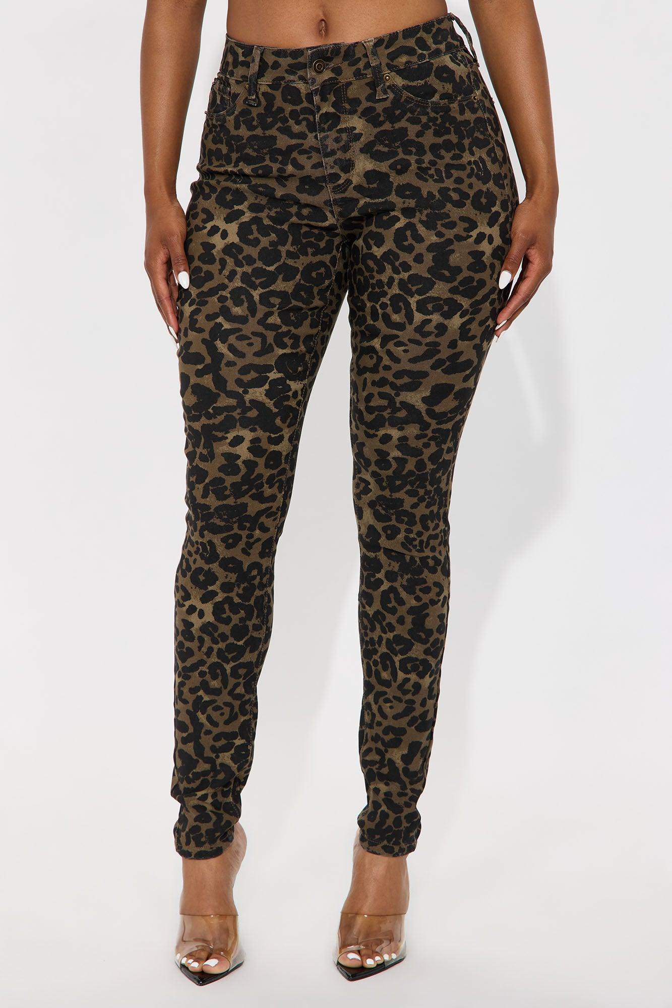 Hyperstretch Leopard Skinny Pants - Leopard Female Product Image