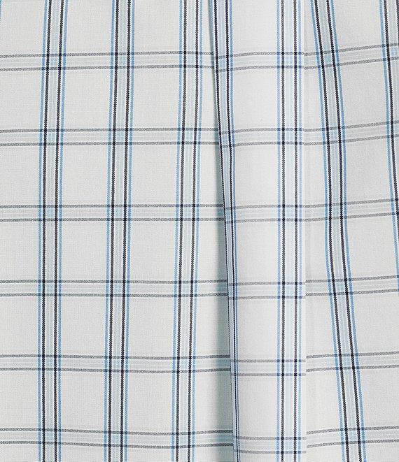 Gold Label Roundtree & Yorke Non-Iron Short Sleeve Windowpane Poplin Sport Shirt Product Image