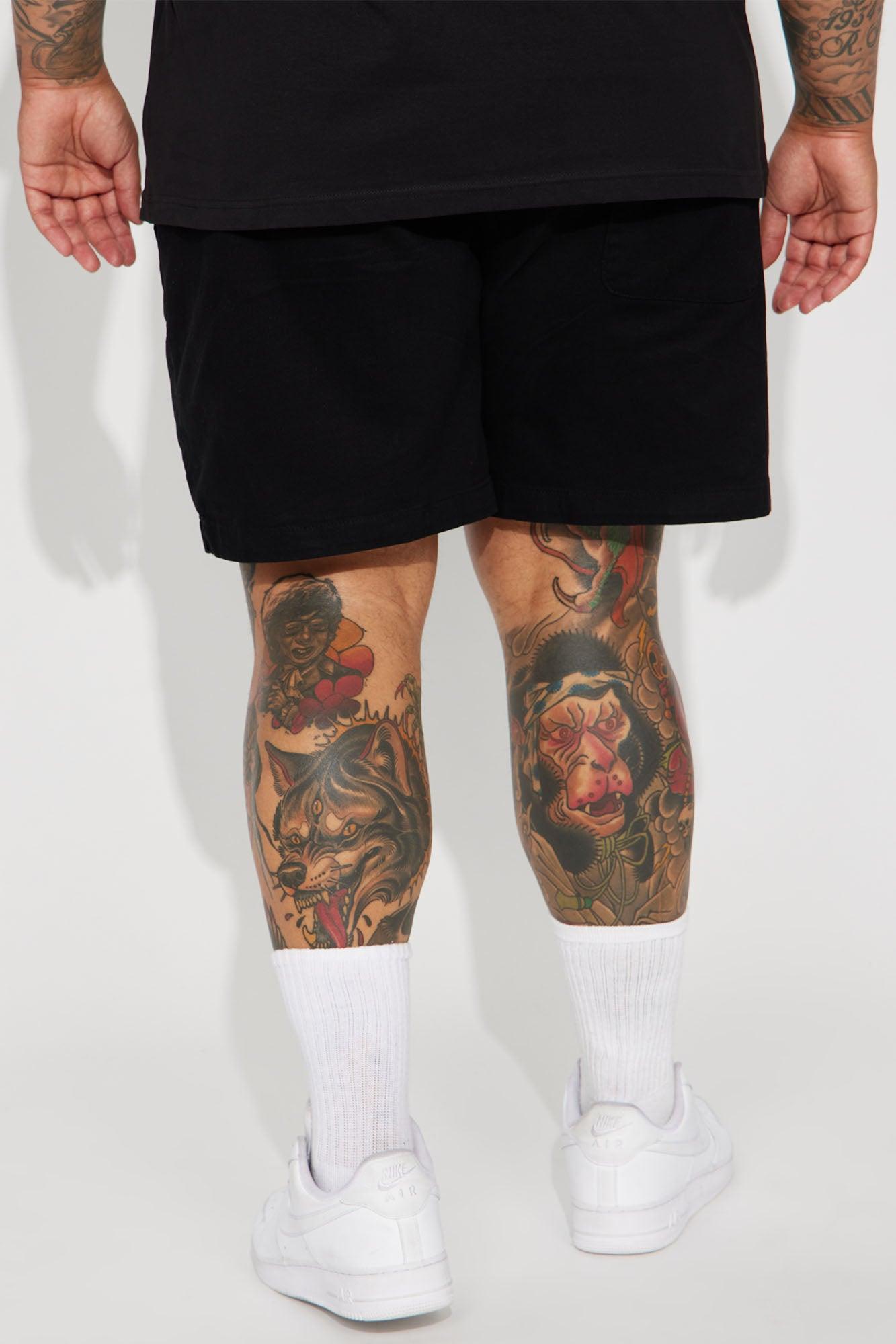 Twill Volley Shorts - Black Product Image