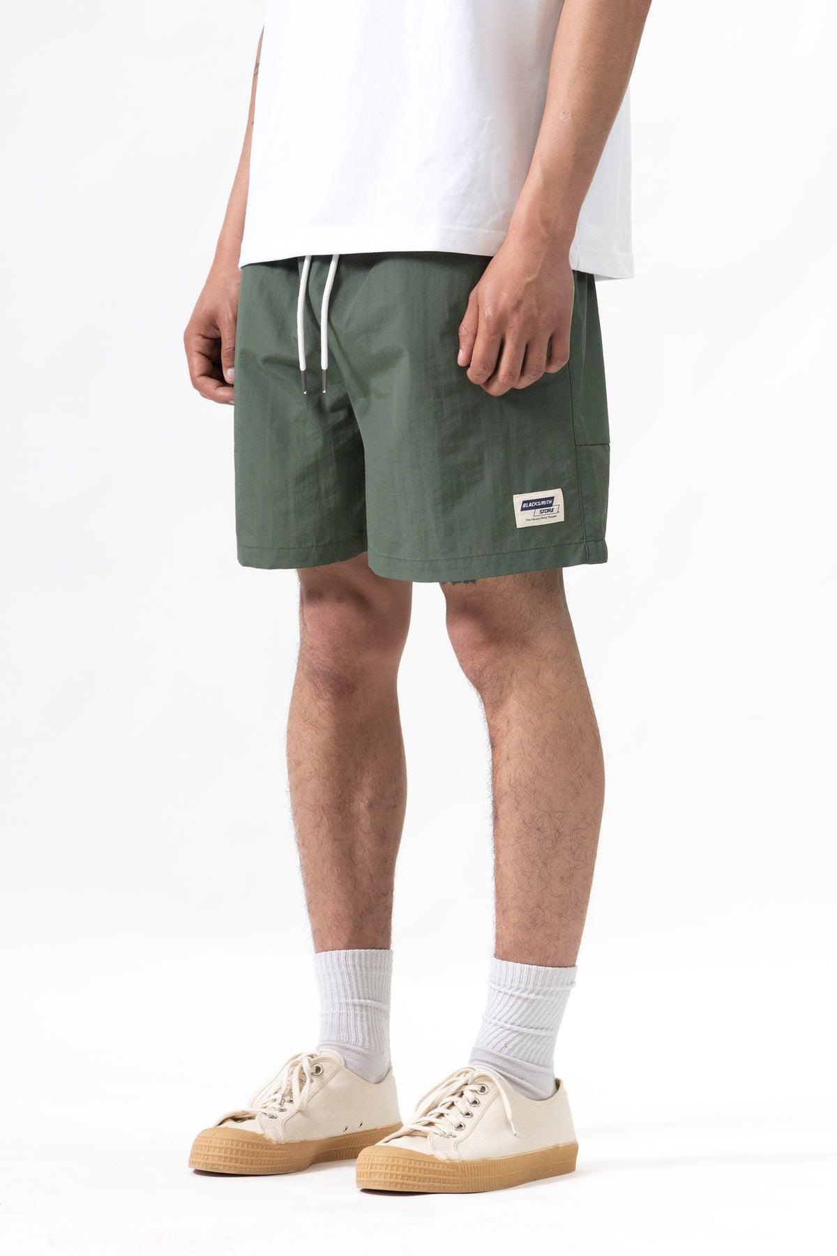 Blacksmith - Nylon Club Shorts - Olive Product Image