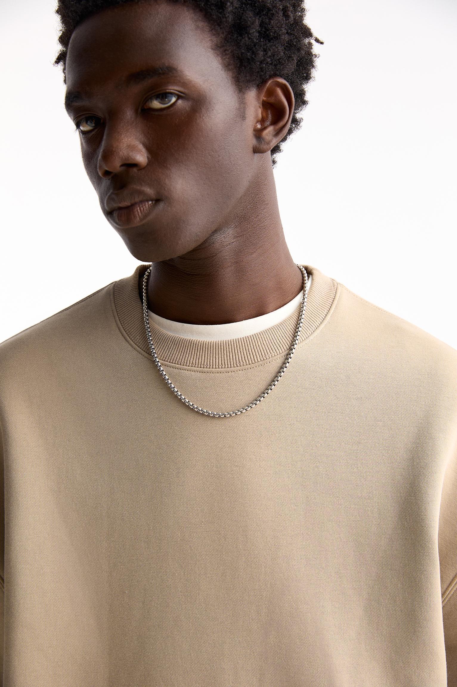 Basic crew neck sweatshirt Product Image