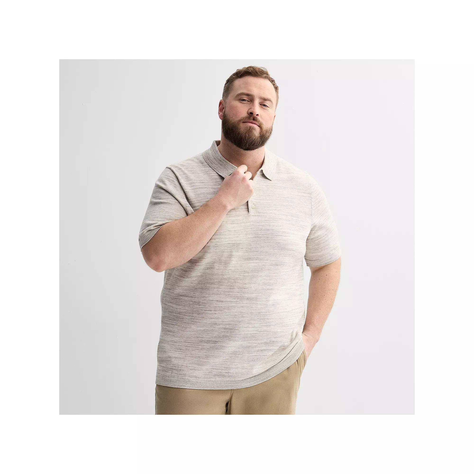 Big & Tall Sonoma Goods For Life® Short Sleeve Sweater Polo, Men's,  Product Image