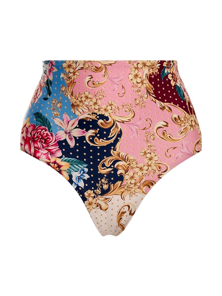 Womens Riveria Radiance Alicia Blush Floral Bikini Bottom Product Image