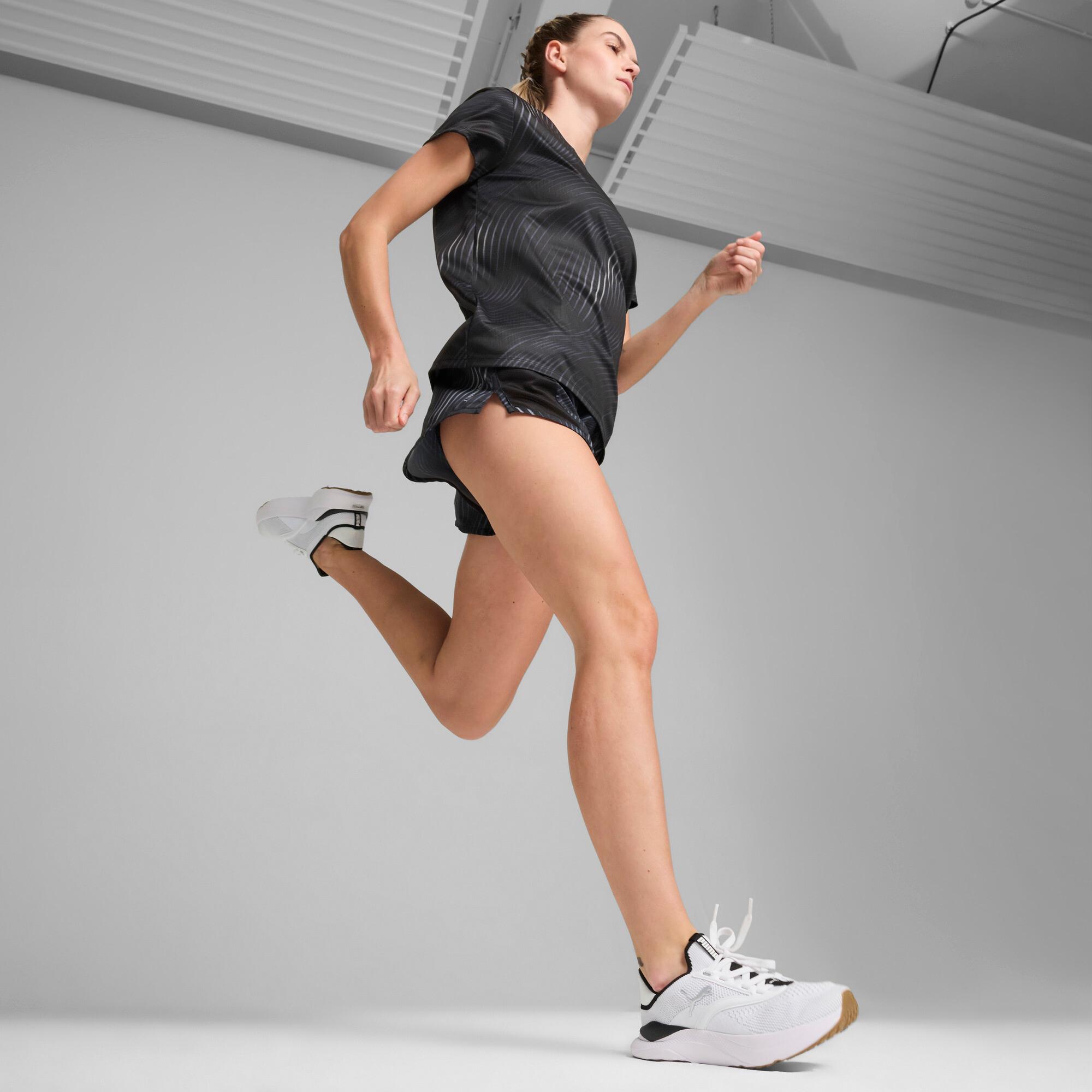 PUMA SOFTRIDE Mayve Running Shoes Women in White/Black/Silver Product Image