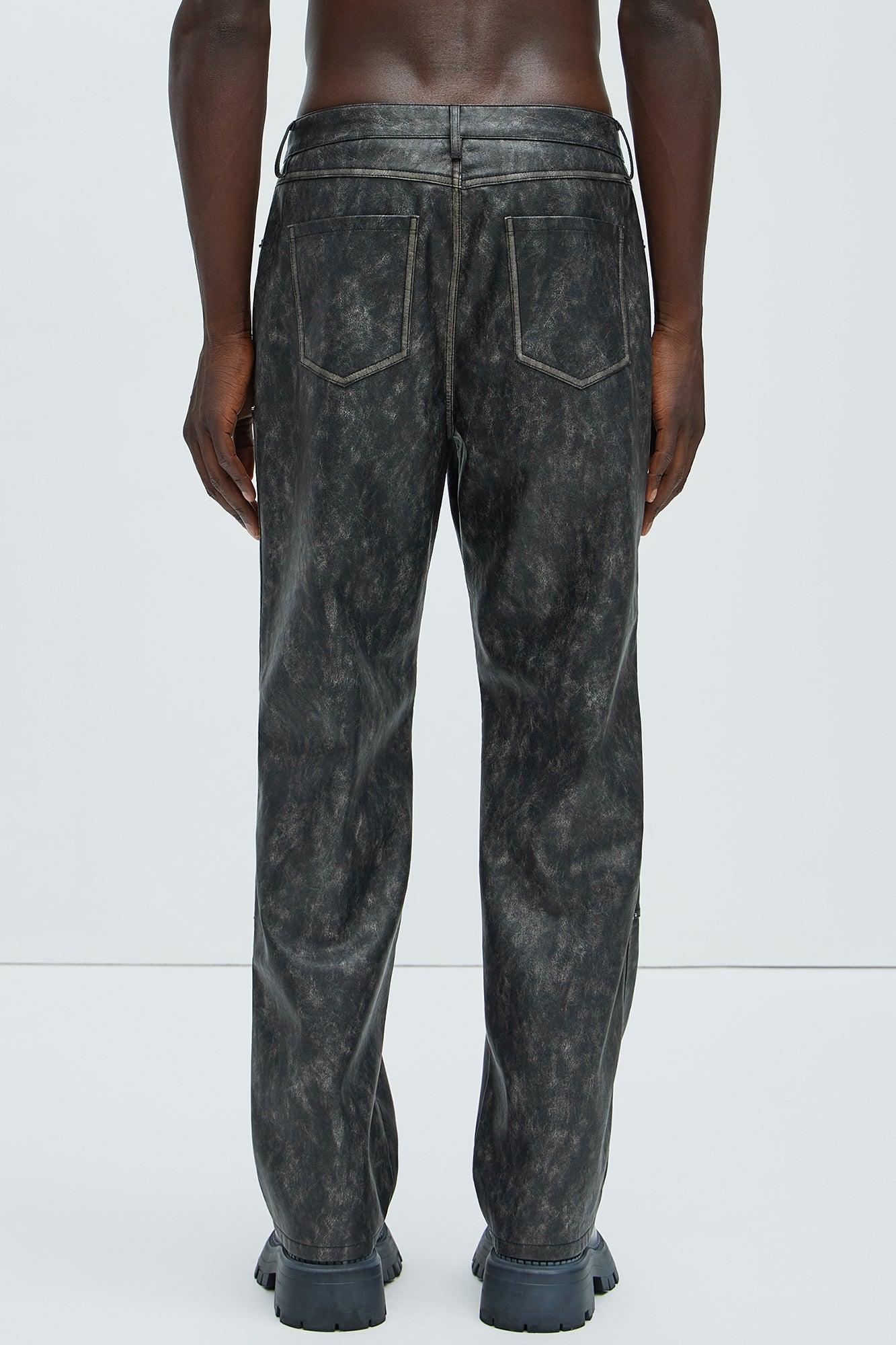 Marley Wash Carpenter Straight Pants - Black/combo Product Image