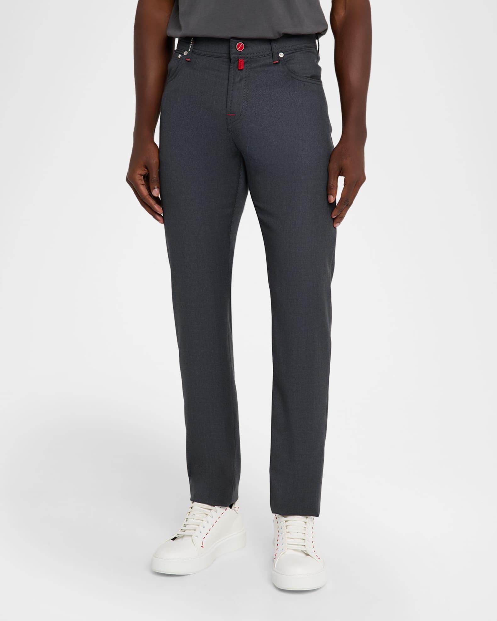 Men's Wool Straight Fit Five-Pocket Pants Product Image