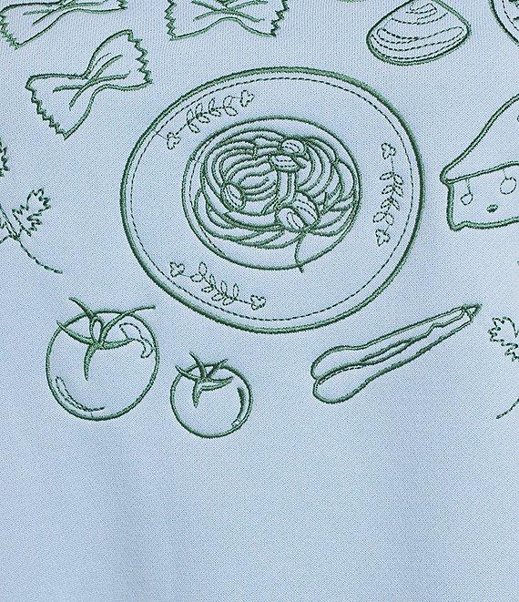 Bailey Rose Pasta Print Coordinating Sweatshirt Product Image