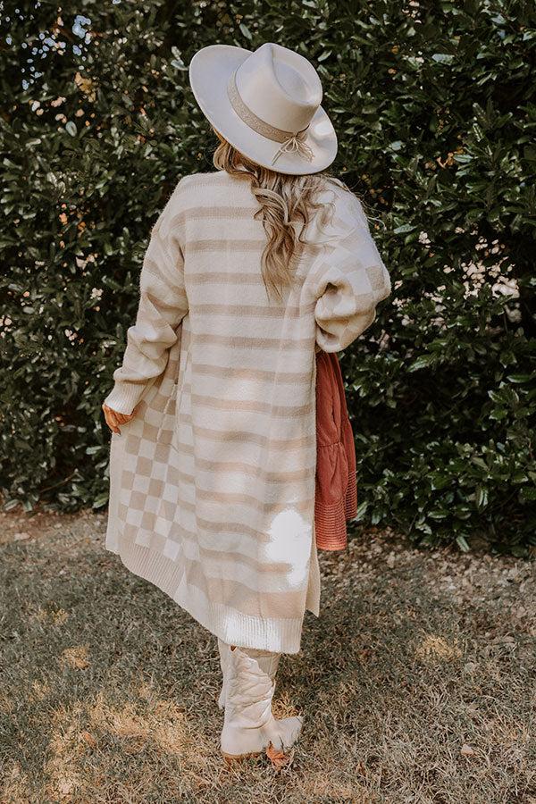 Fit Check Knit Cardigan in Iced Latte Product Image