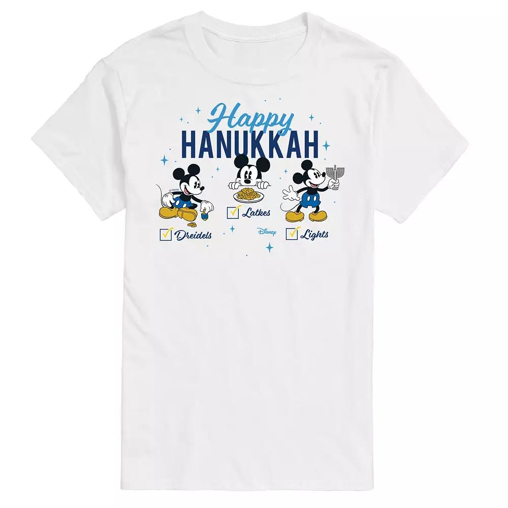 Disney's Mickey Mouse Happy Hanukkah Graphic Tee, Men's,  Product Image