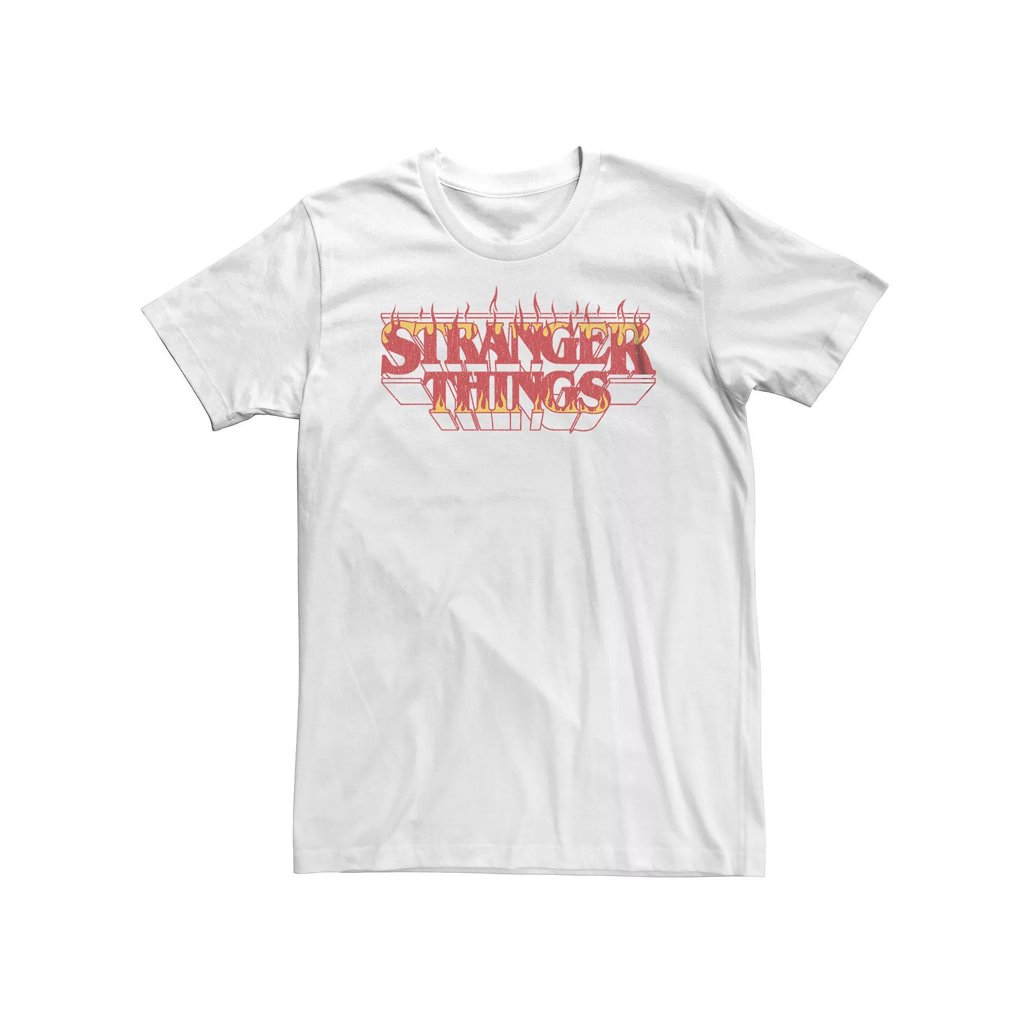 Big & Tall Stranger Things Fire Logo Tee, Men's,  Product Image