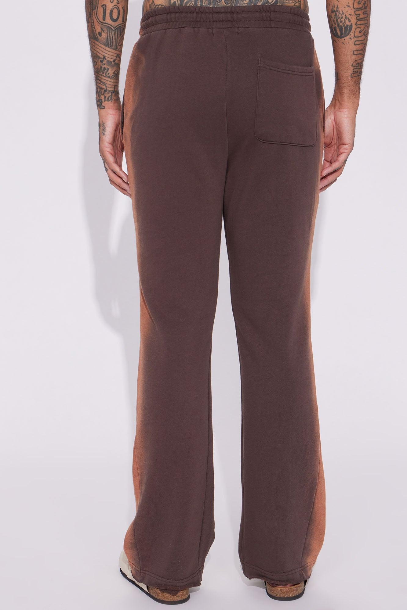 Tyson All You Flared Sweatpants - Brown Product Image