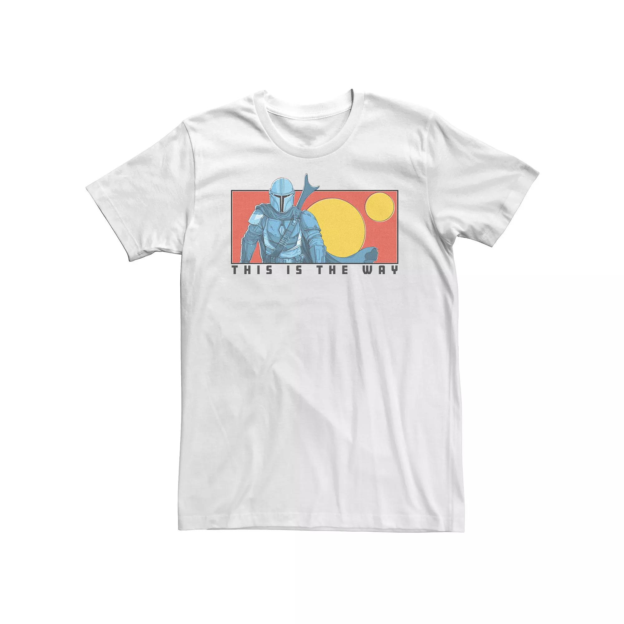 Big & Tall Star Wars The Mandalorian "This Is The Way" Cartoon Panel Tee, Men's,  Product Image