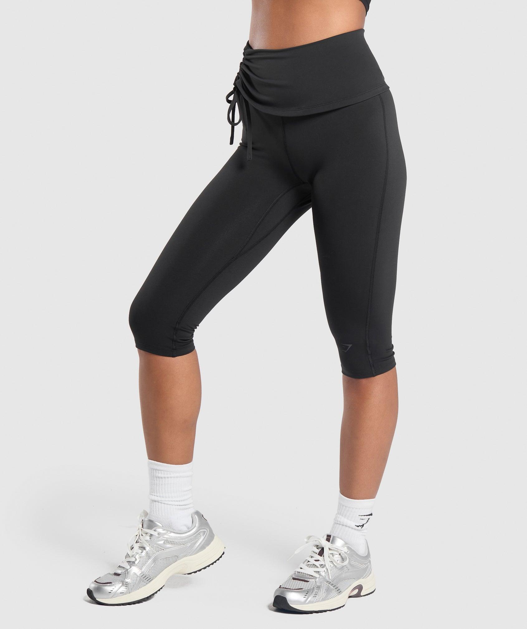 Ruched Capri Leggings Product Image