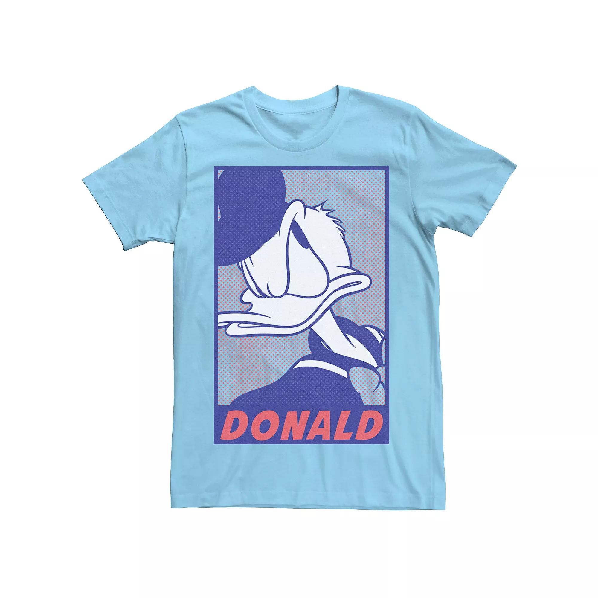 Disney's Donald Duck Men's Comic Pop Dot Fill Portrait Tee,  Product Image