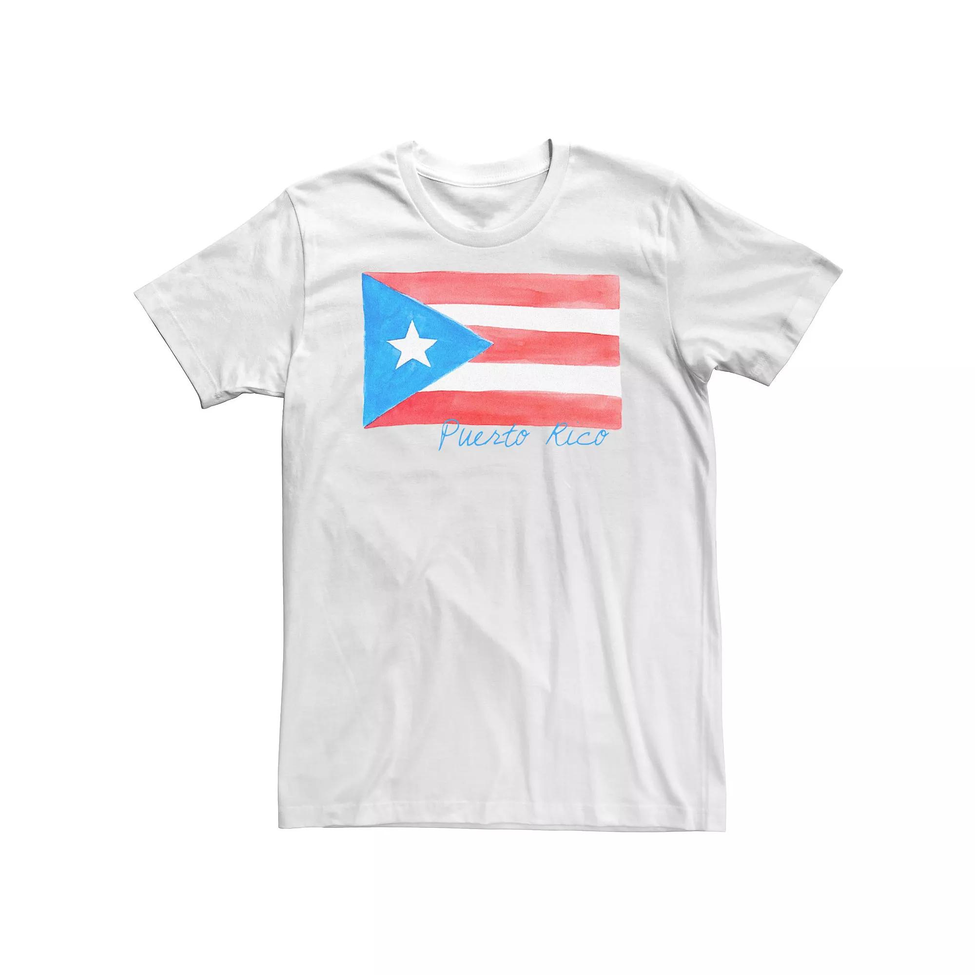 Big & Tall HHM Puerto Rico Flag Watercolor Tee, Men's,  Product Image