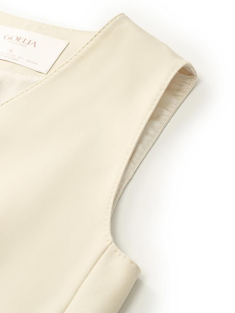 Worsted Wool Single-Breasted Women Vest Product Image